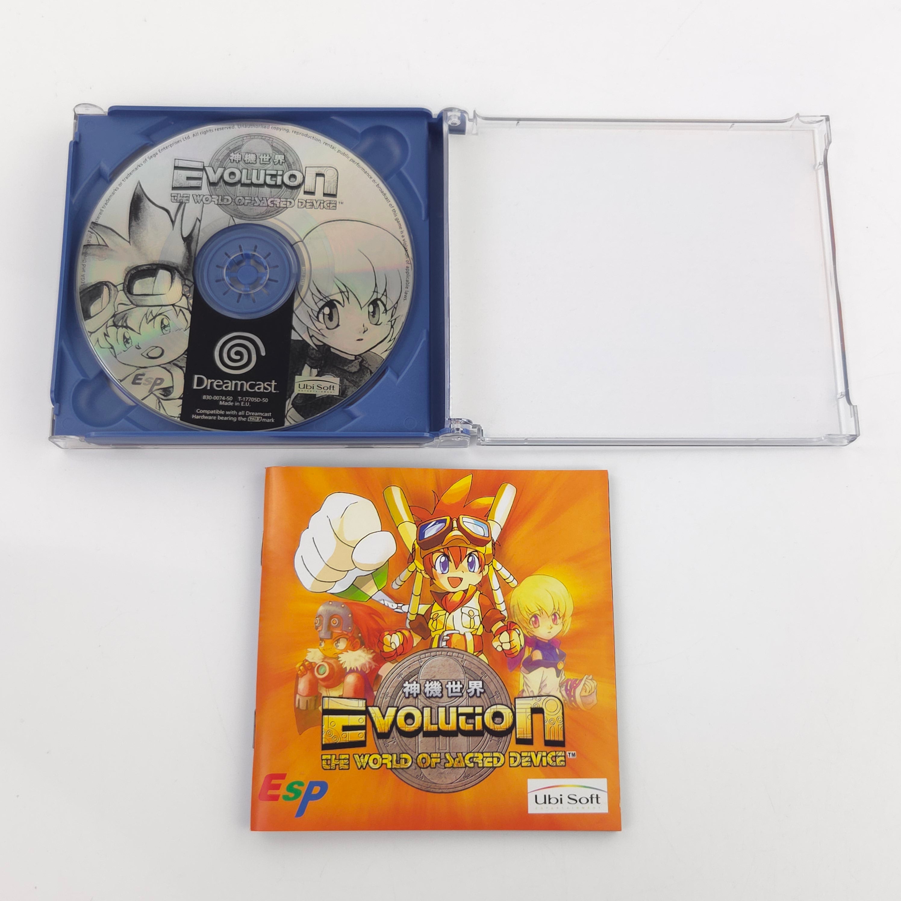 Sega Dreamcast Spiel Evolution World Sacred Device OVP PAL