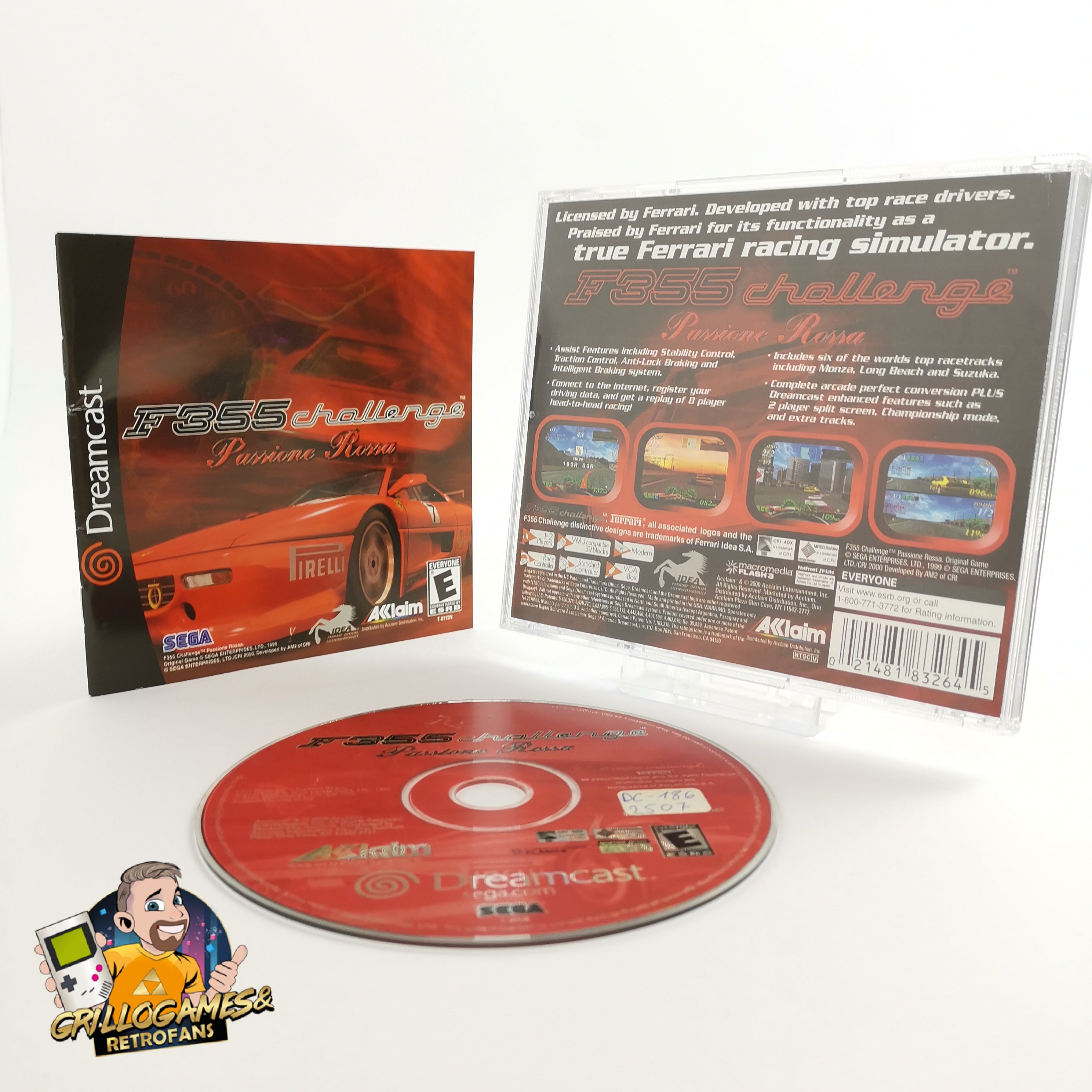 Sega Dreamcast Spiel – F355 Challenge Passione Rossa USA OVP
