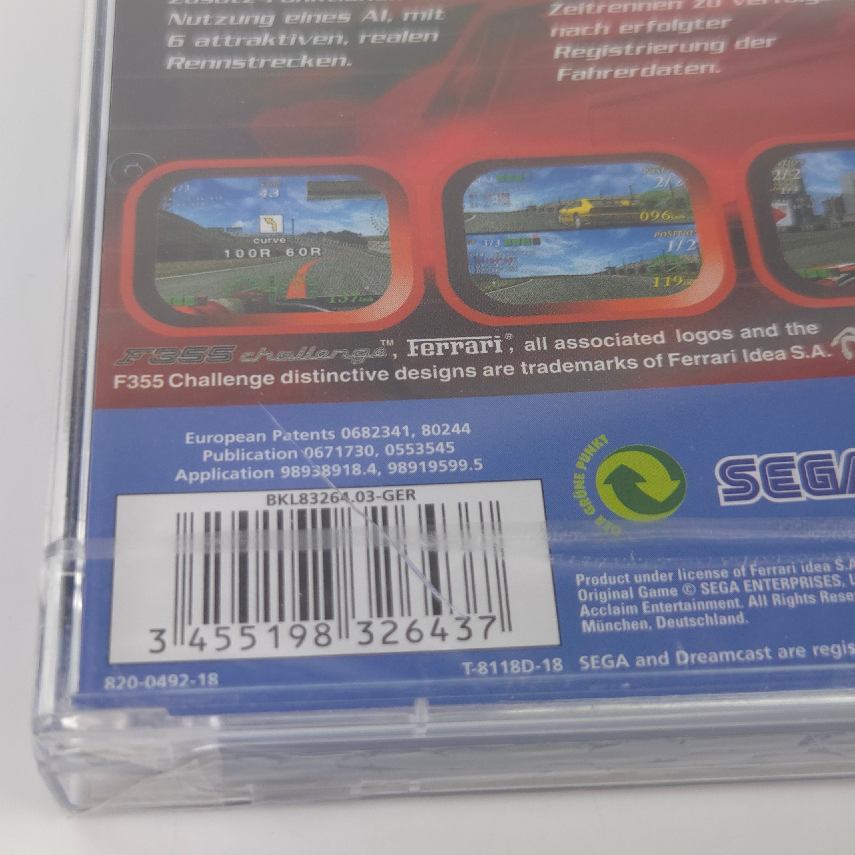 Sega Dreamcast Spiel F355 Challenge Passione Rossa OVP Neu