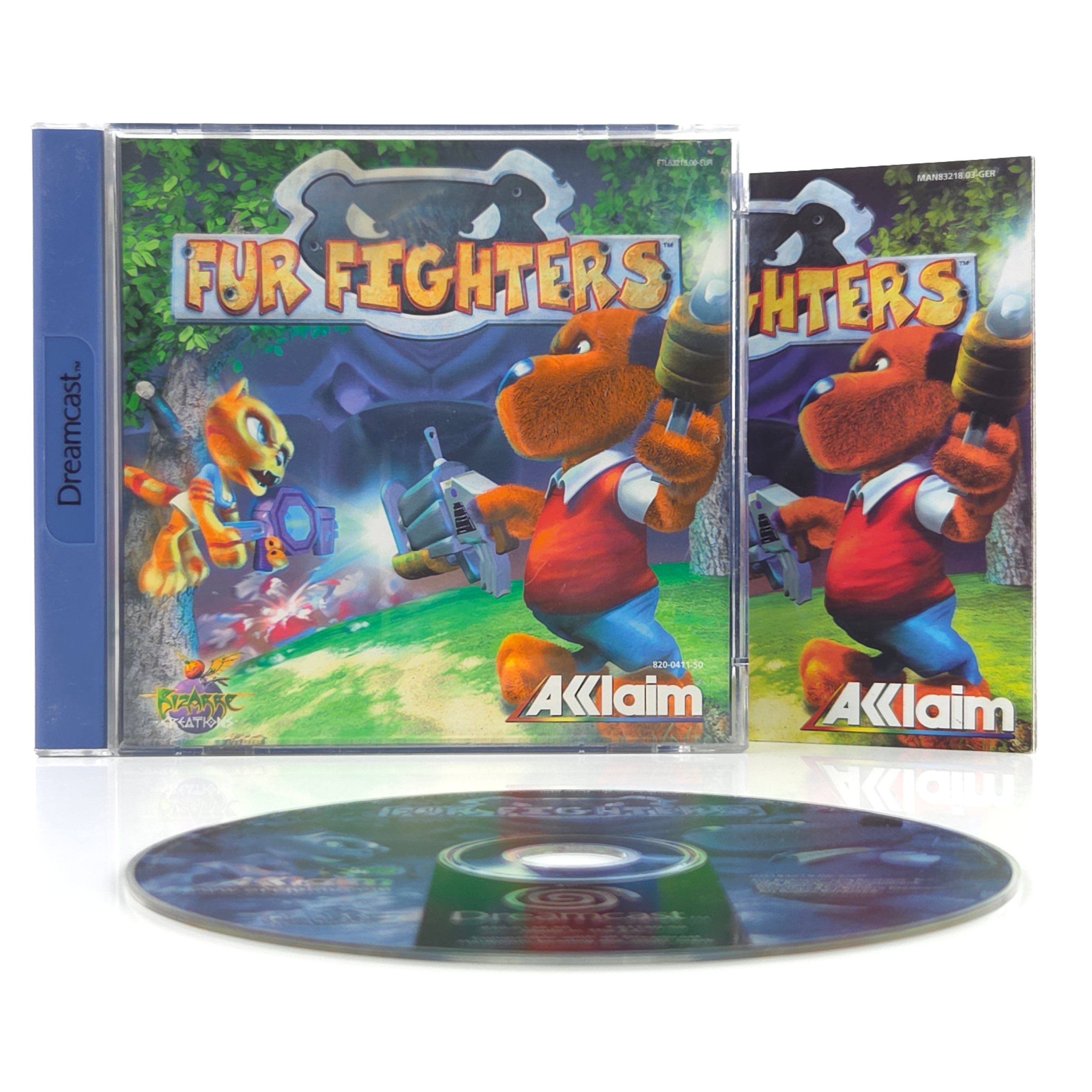 Sega Dreamcast Spiel Fur Fighters DC OVP PAL EUR