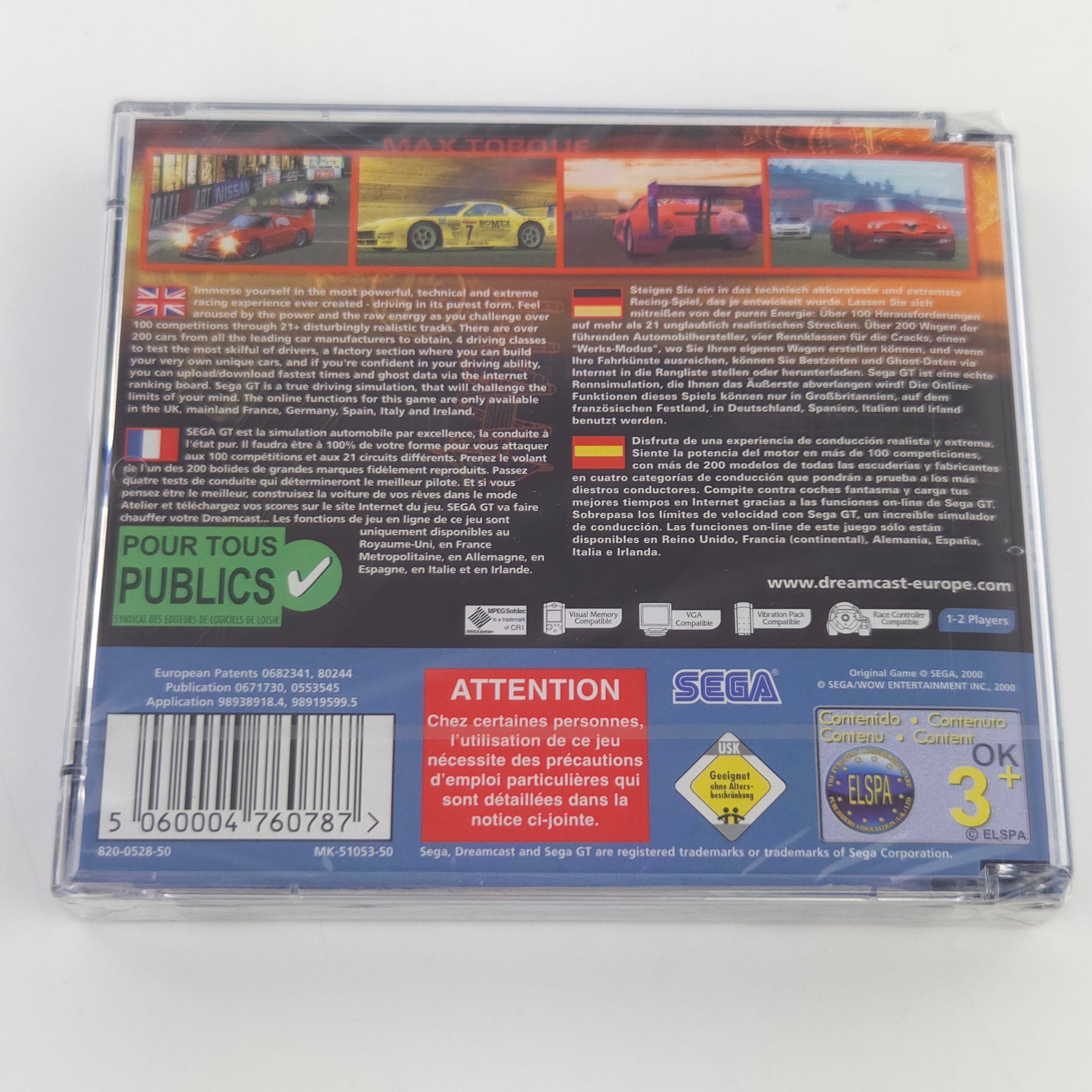 Sega Dreamcast Spiel Sega GT DC OVP NEU SEALED PAL EUR