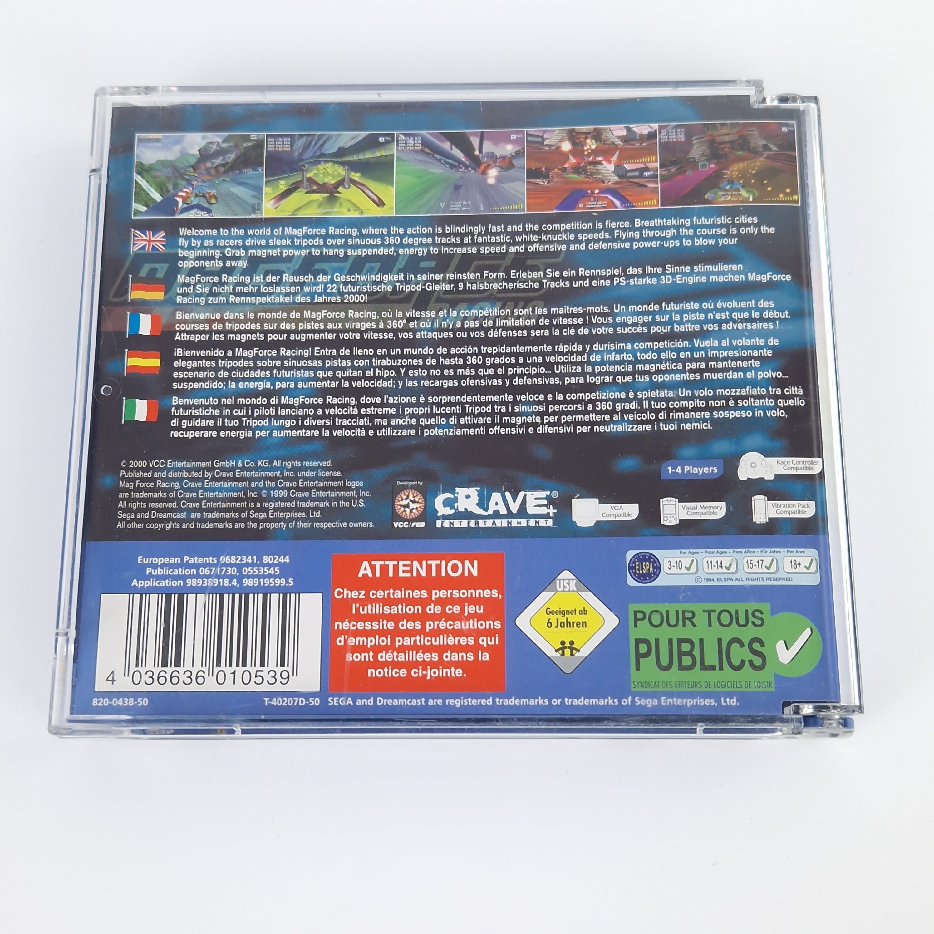 Sega Dreamcast Spiel – Mag Force Racing OVP PAL CIB