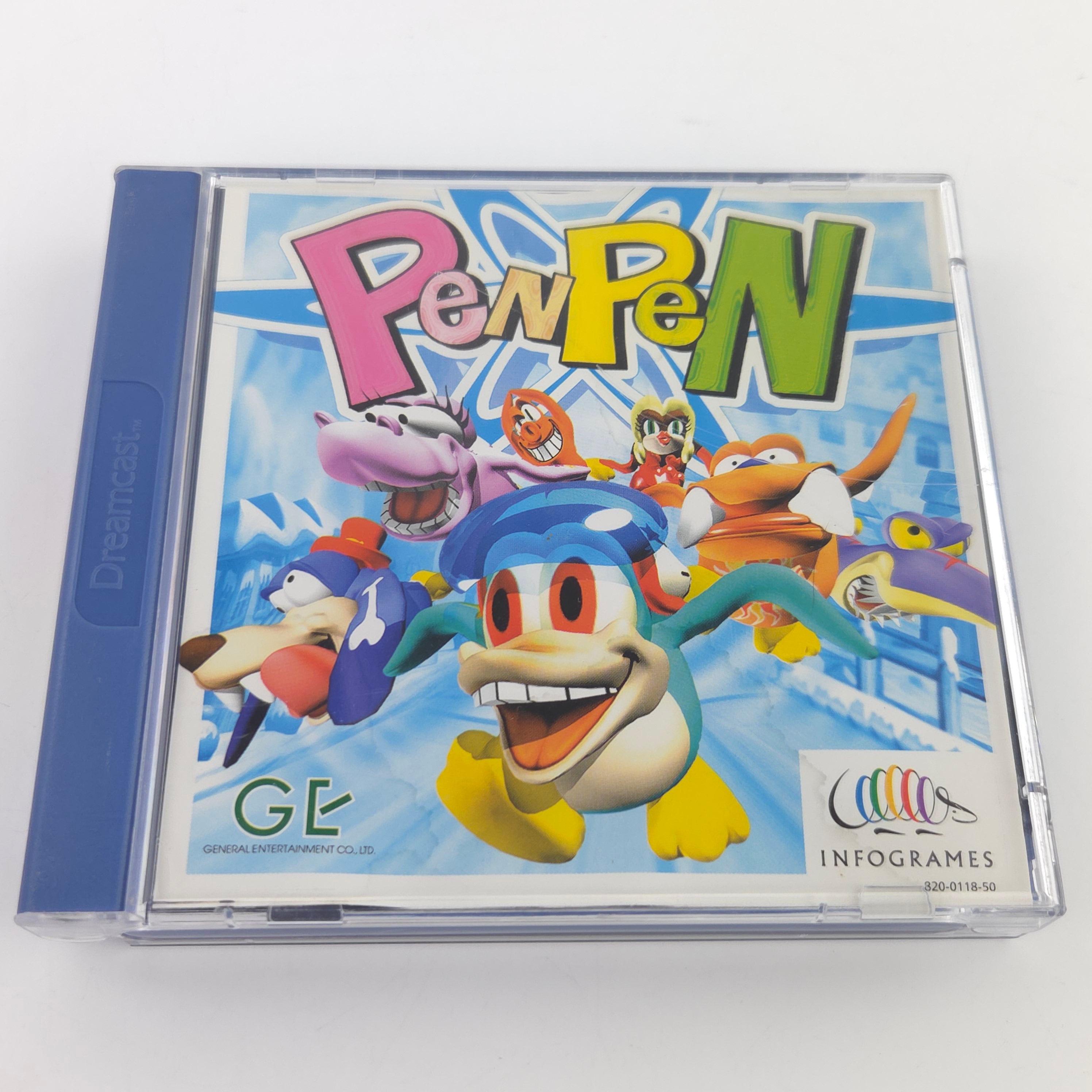 Sega Dreamcast Spiel PenPen OVP PAL Infogrames CD-ROM