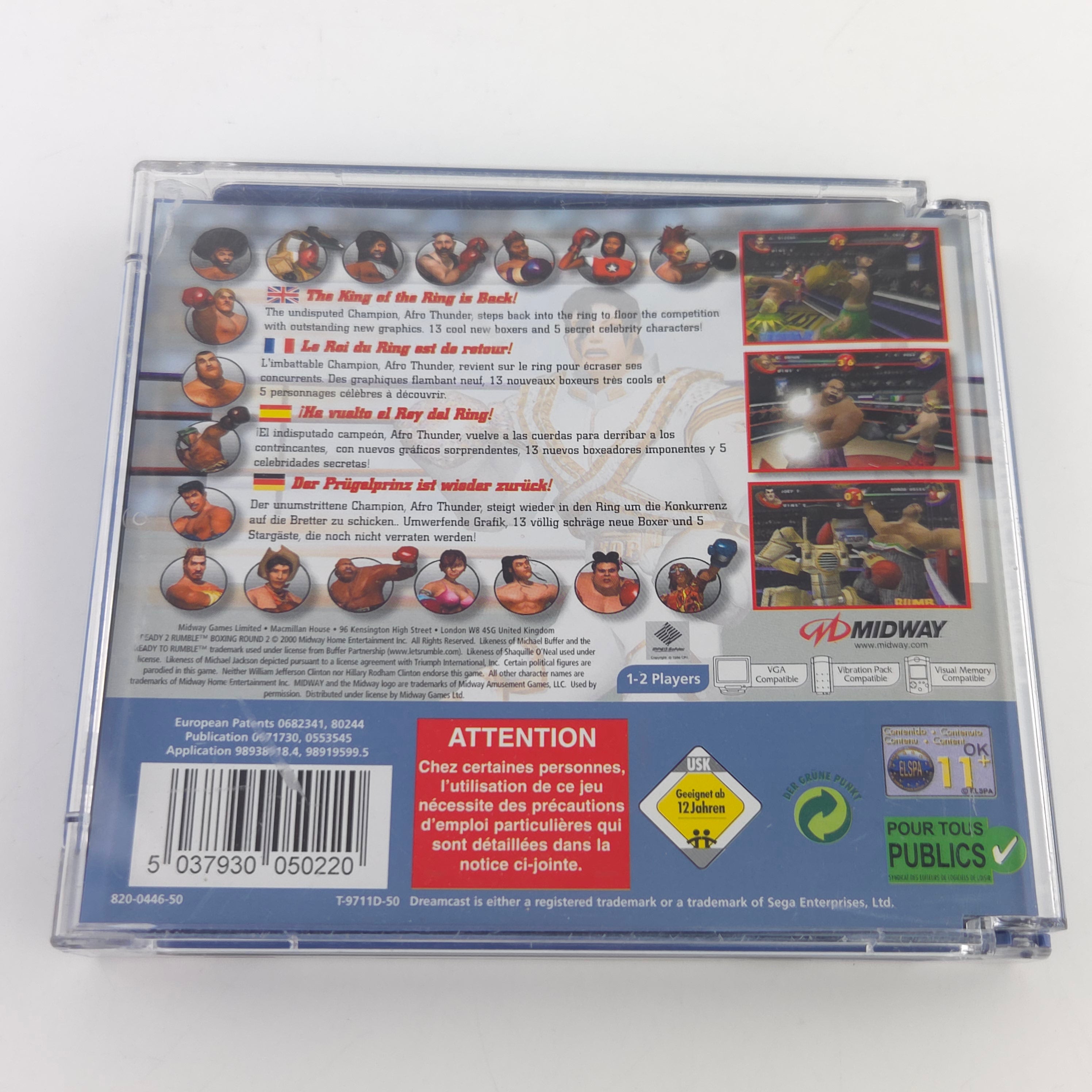 Sega Dreamcast Spiel Ready 2 Rumble Boxing Round 2 OVP PAL