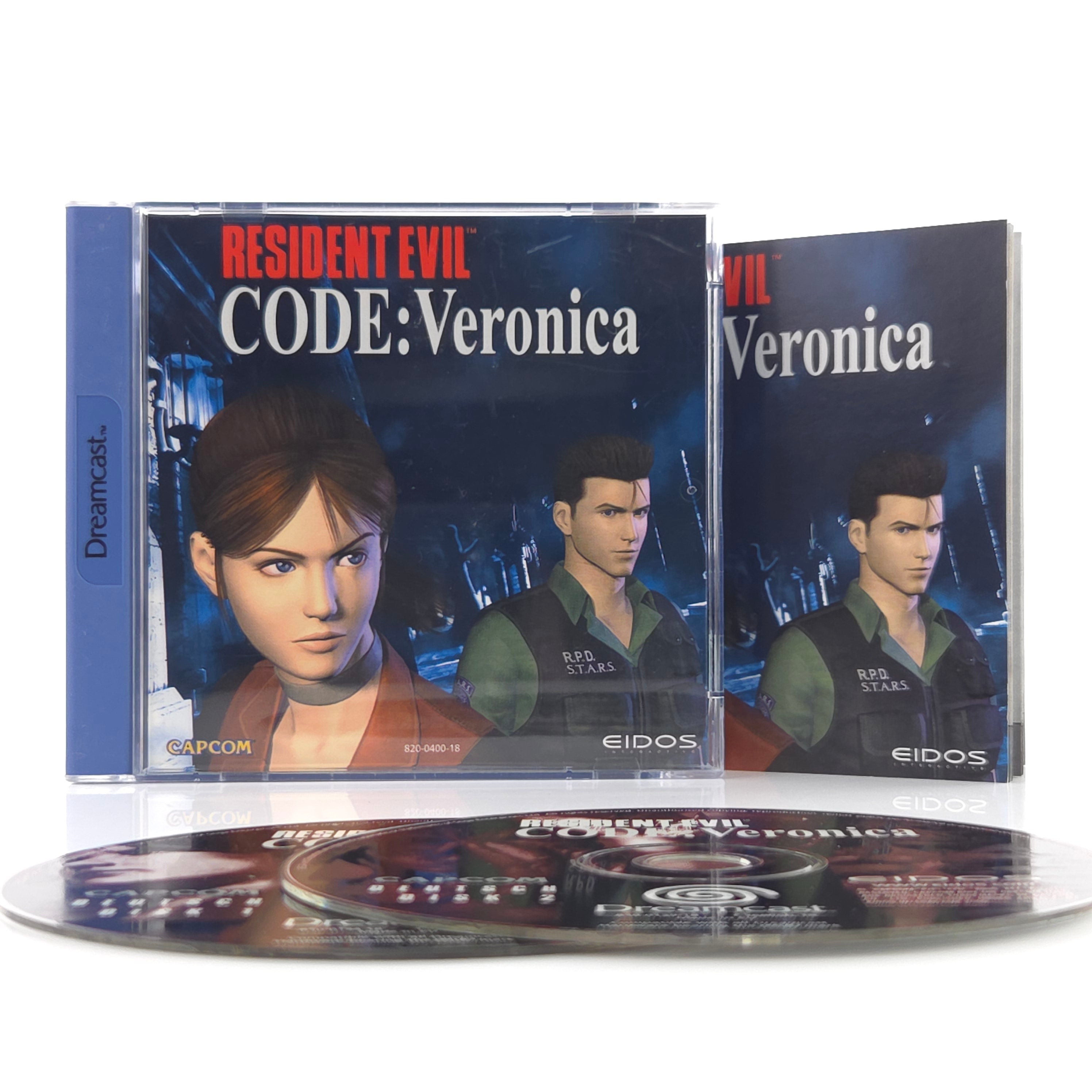 Sega Dreamcast Spiel Resident Evil Code Veronica OVP PAL