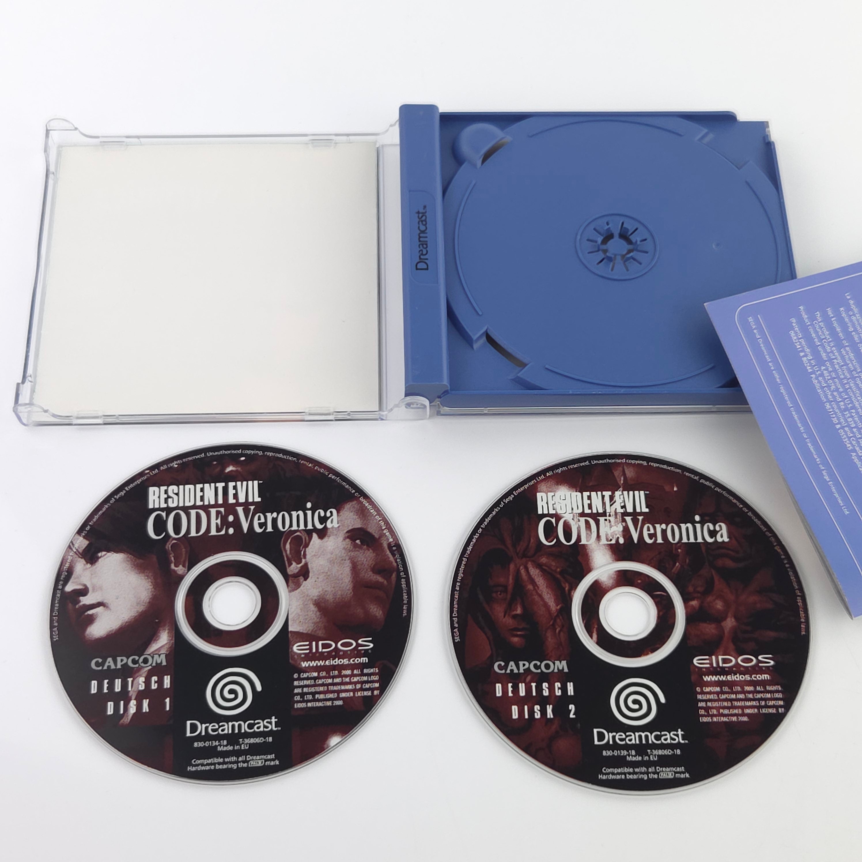 Sega Dreamcast Spiel Resident Evil Code Veronica OVP PAL