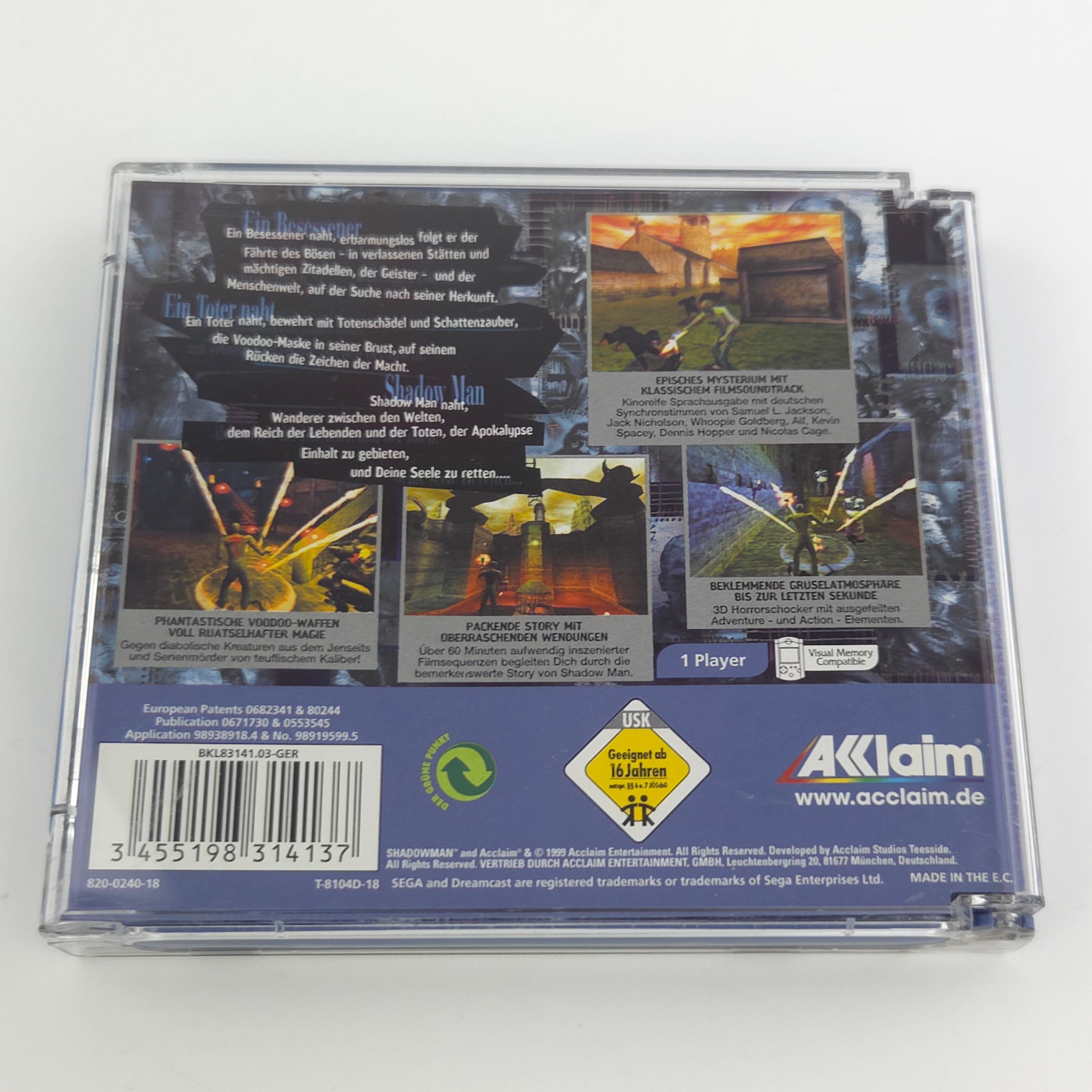 Sega Dreamcast Spiel – Shadow Man Rette deine Seele PAL