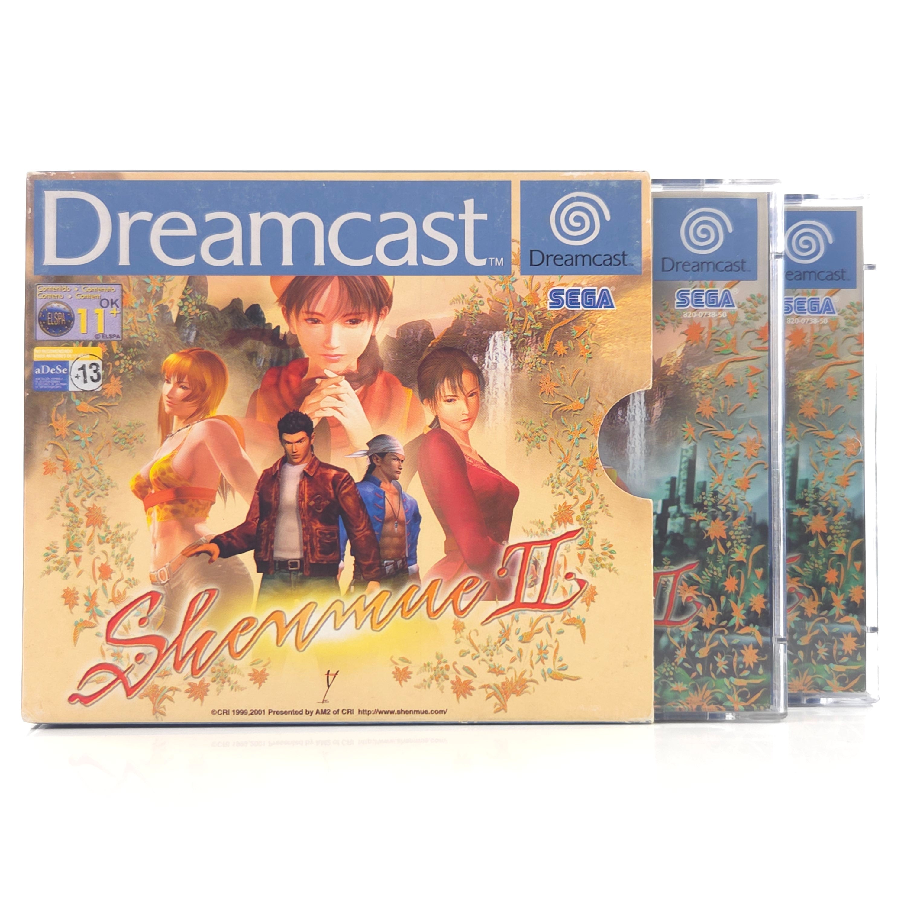 Sega Dreamcast Spiel Shenmue II Pappschuber OVP PAL EUR