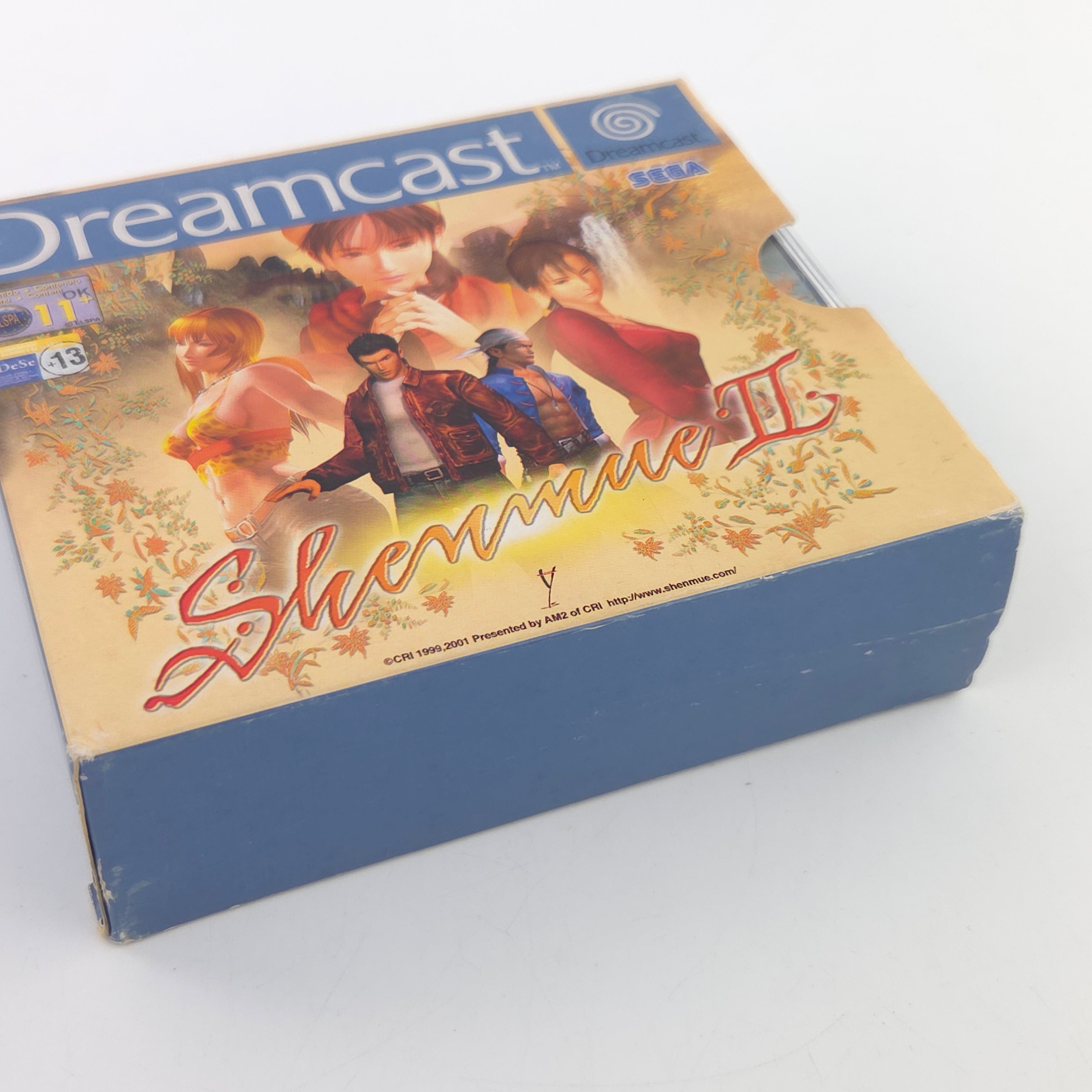 Sega Dreamcast Spiel Shenmue II Pappschuber OVP PAL EUR