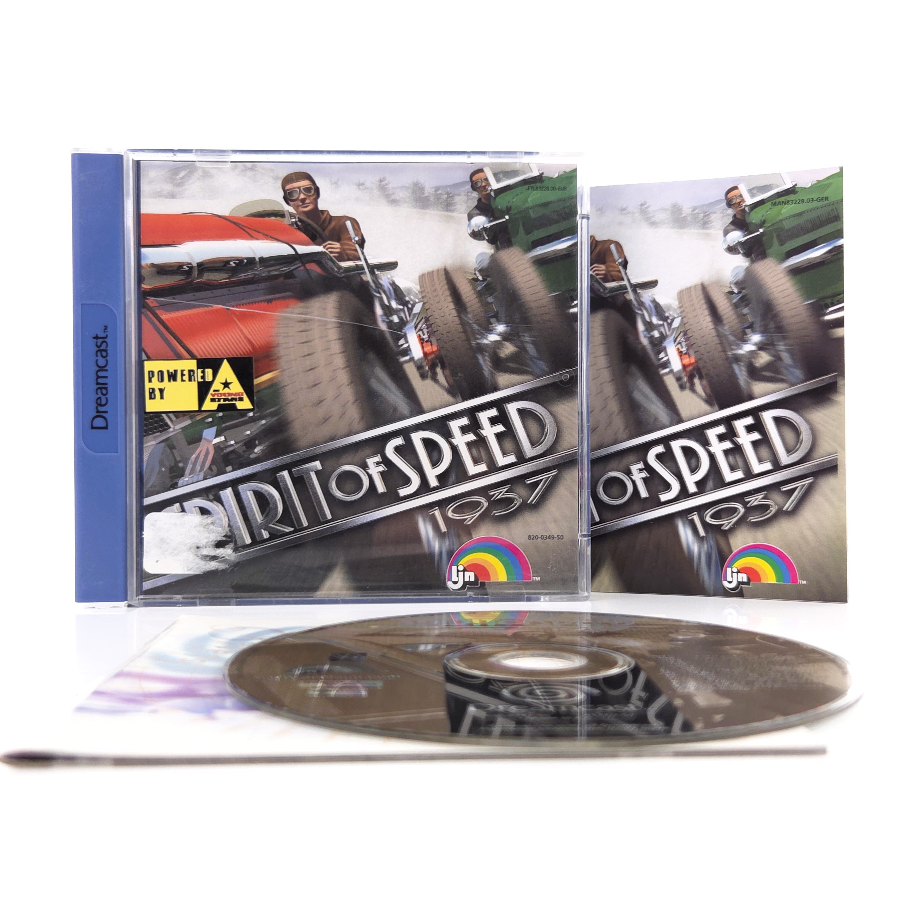 Sega Dreamcast Spiel Spirit of Speed 1937 OVP CIB PAL DE