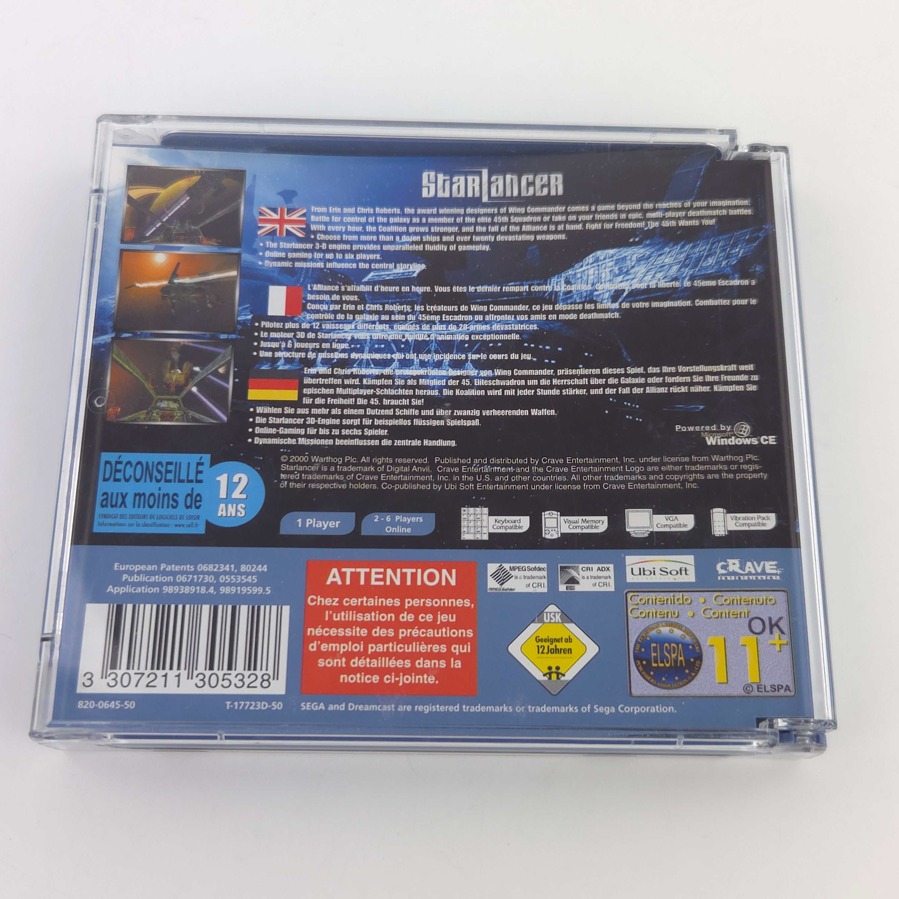 Sega Dreamcast Spiel Starlancer DC OVP CIB PAL Ubisoft