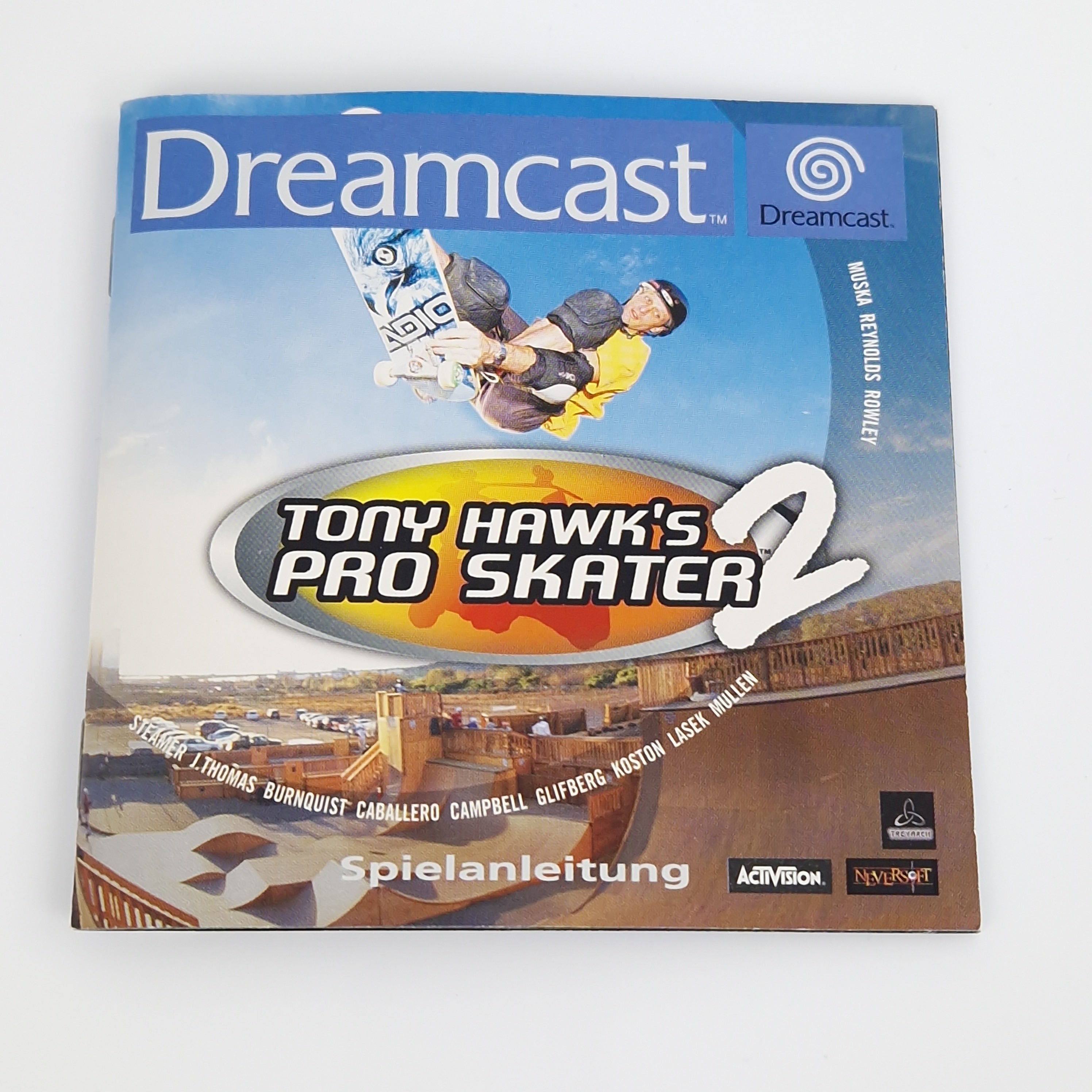 Sega Dreamcast Spiel – Tony Hawks Pro Skater 2 OVP PAL