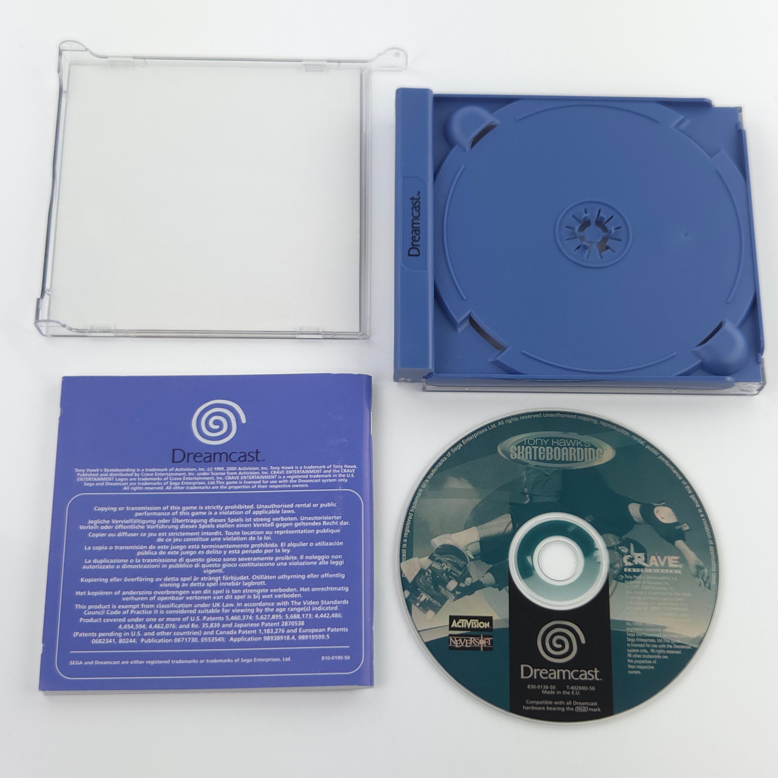Sega Dreamcast Spiel – Tony Hawks Skateboarding (PAL)