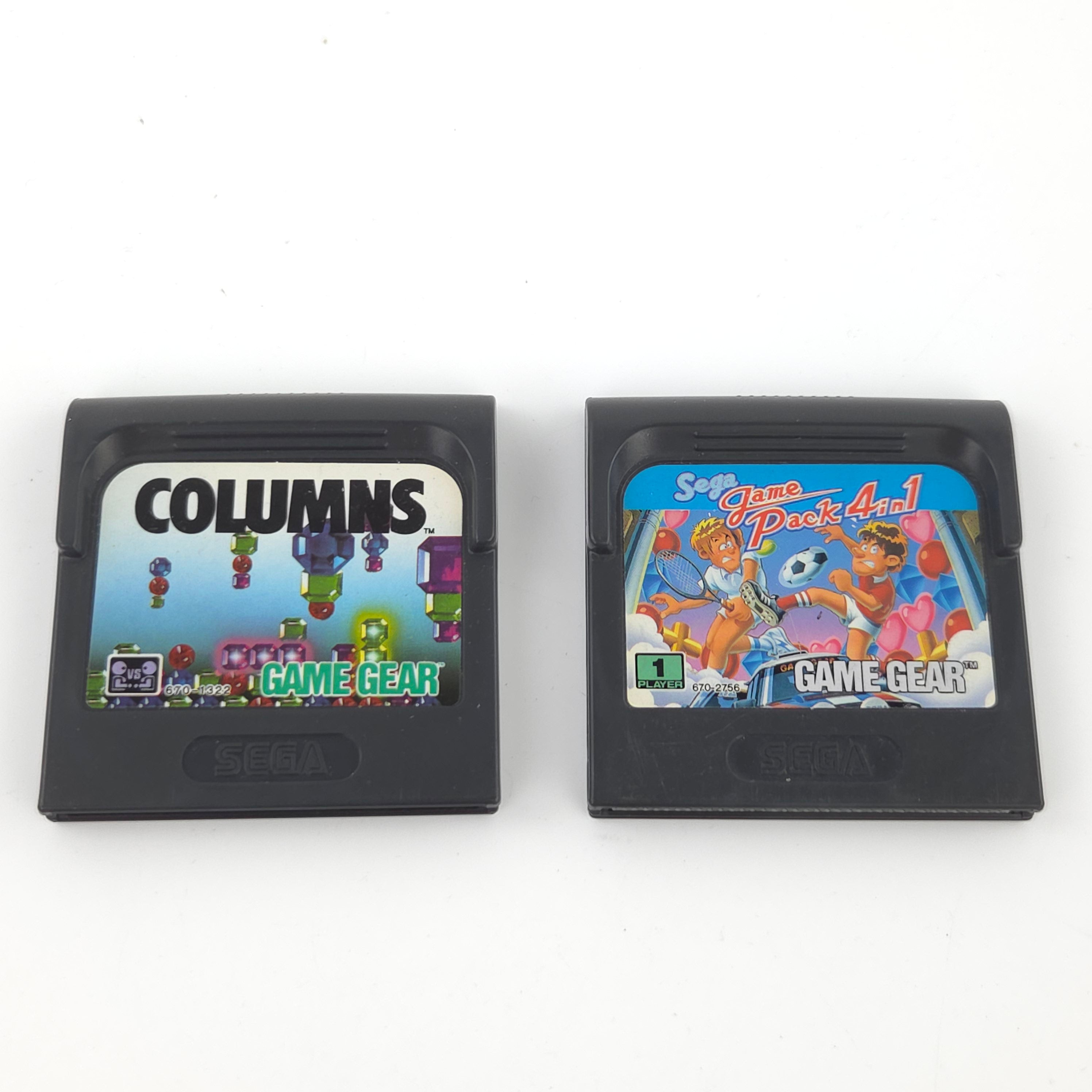 Sega Game Gear Konsole TV Tuner 2 Spiele teildefekt