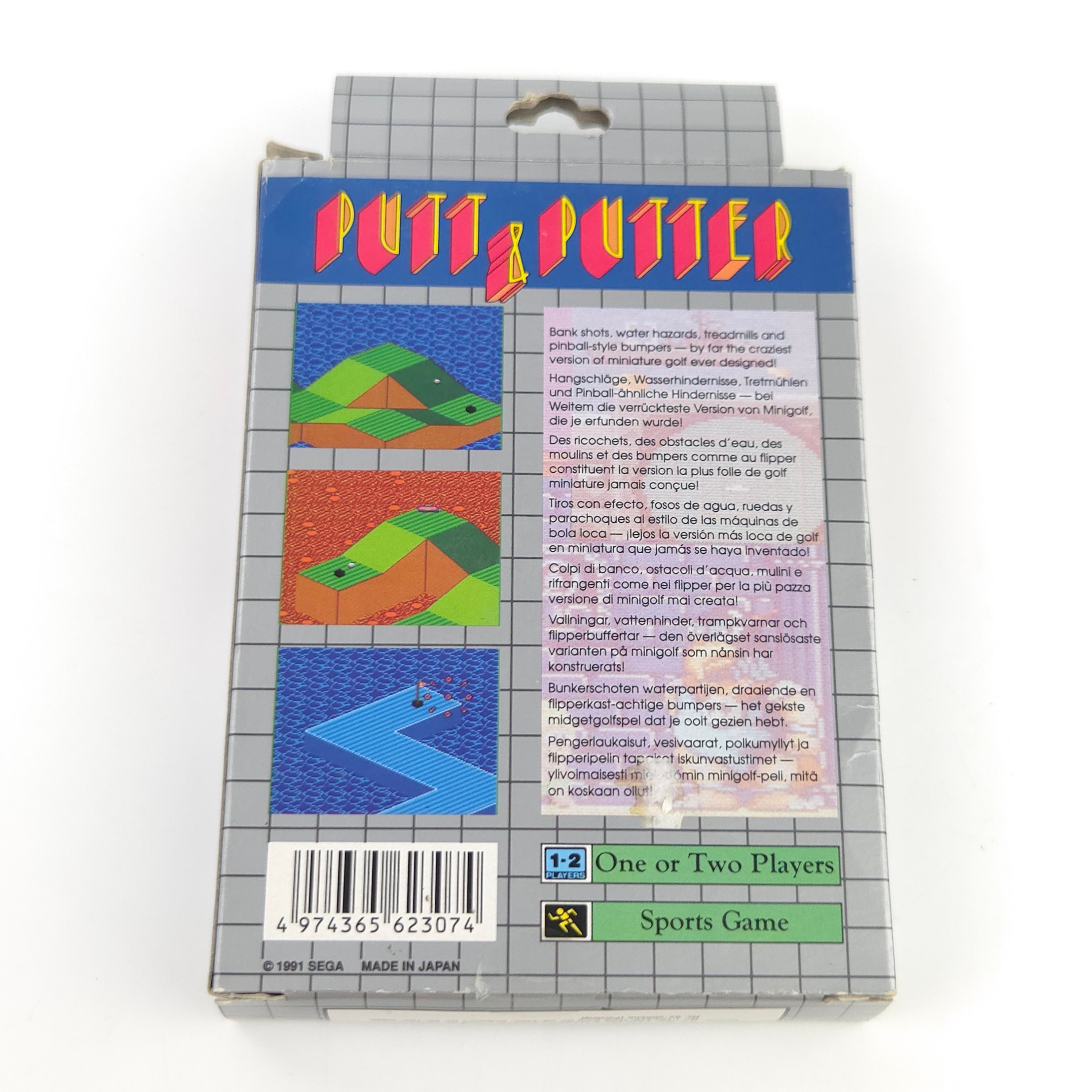 Sega Game Gear Spiel Putt & Putter OVP PAL