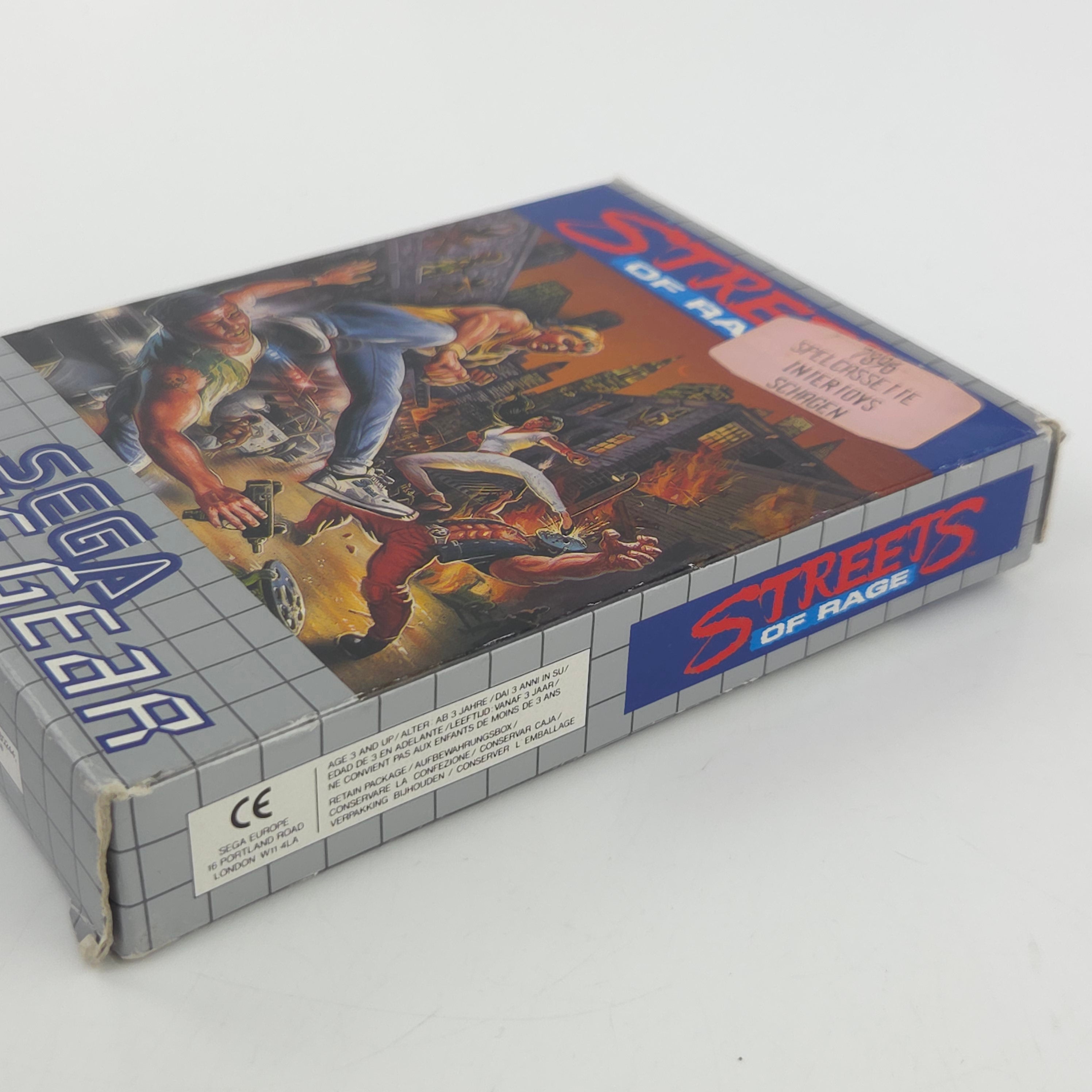 Sega Game Gear Spiel: Streets of Rage - Modul Anleitung OVP (PAL EUR 1992)