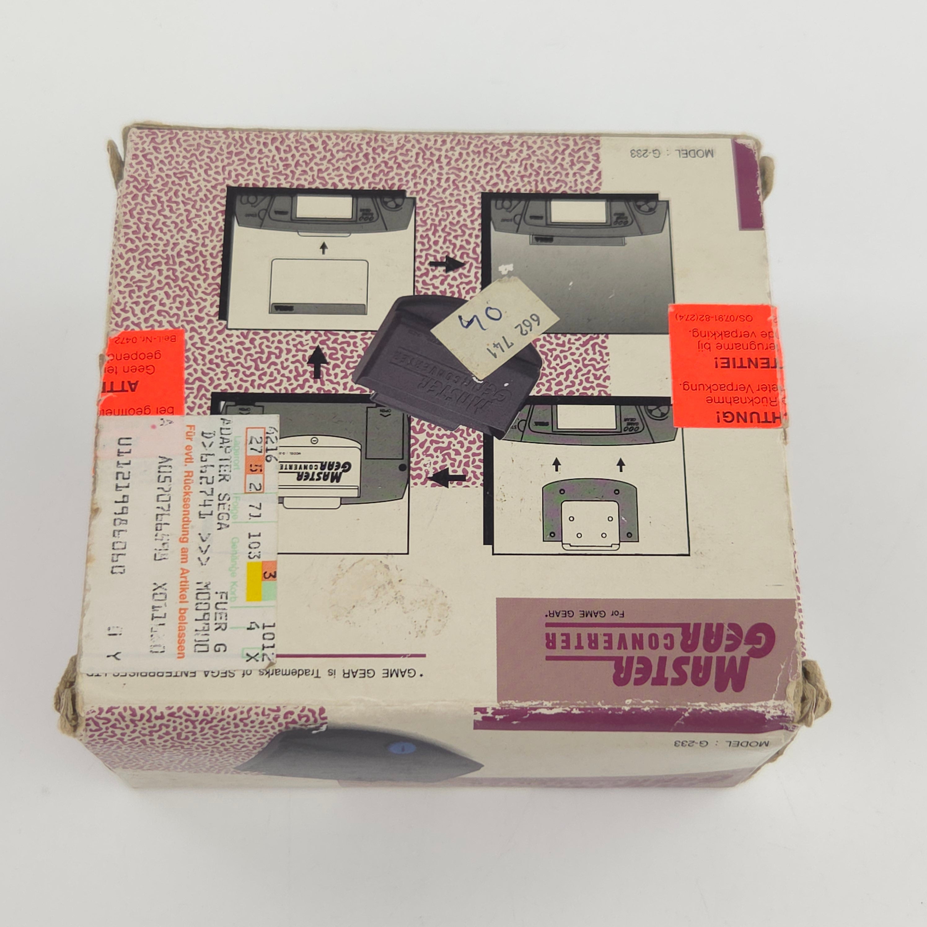 Sega Game Gear Zubehör Master Gear Converter OVP PAL
