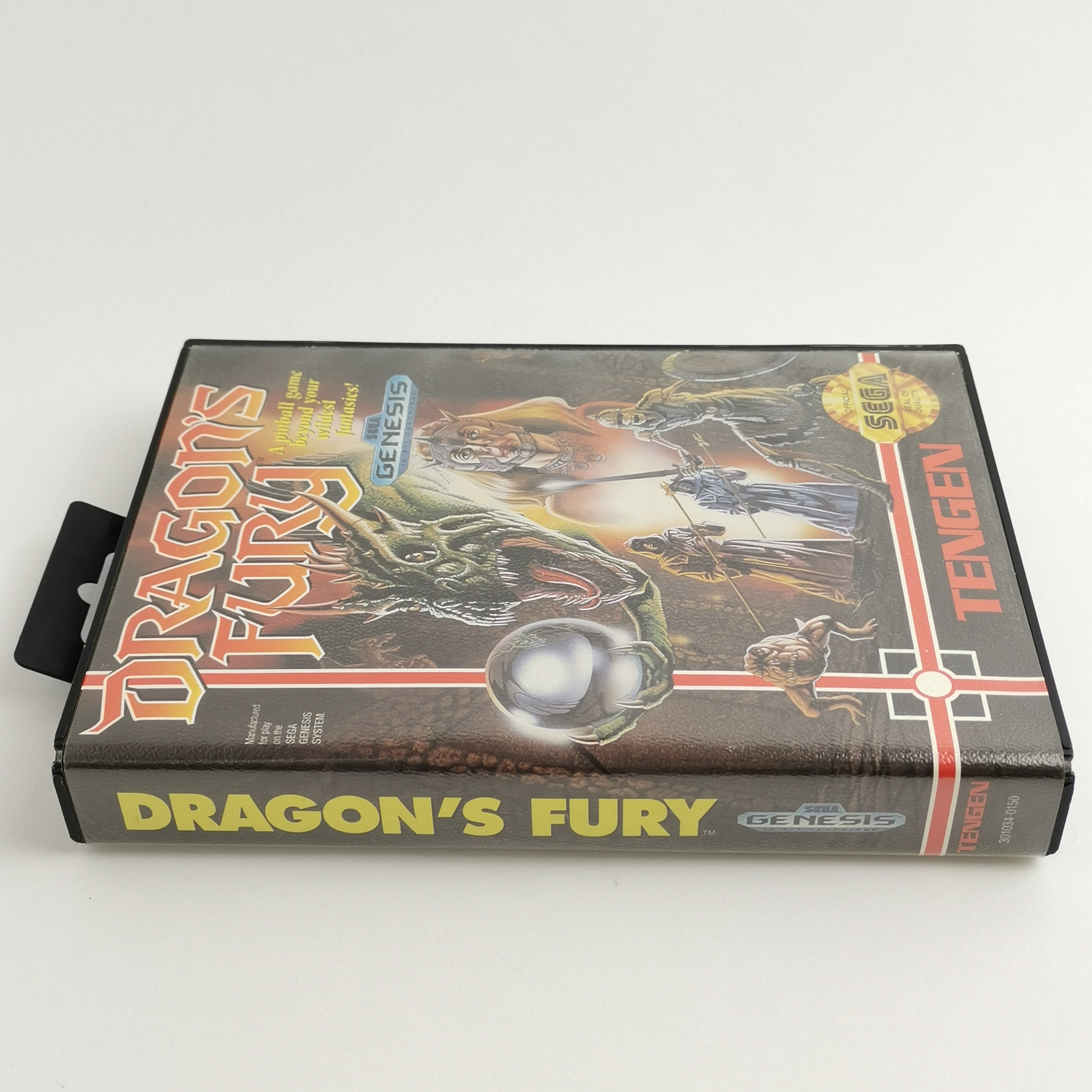 Sega Genesis Spiel – Dragons Fury OVP Anleitung NTSC USA