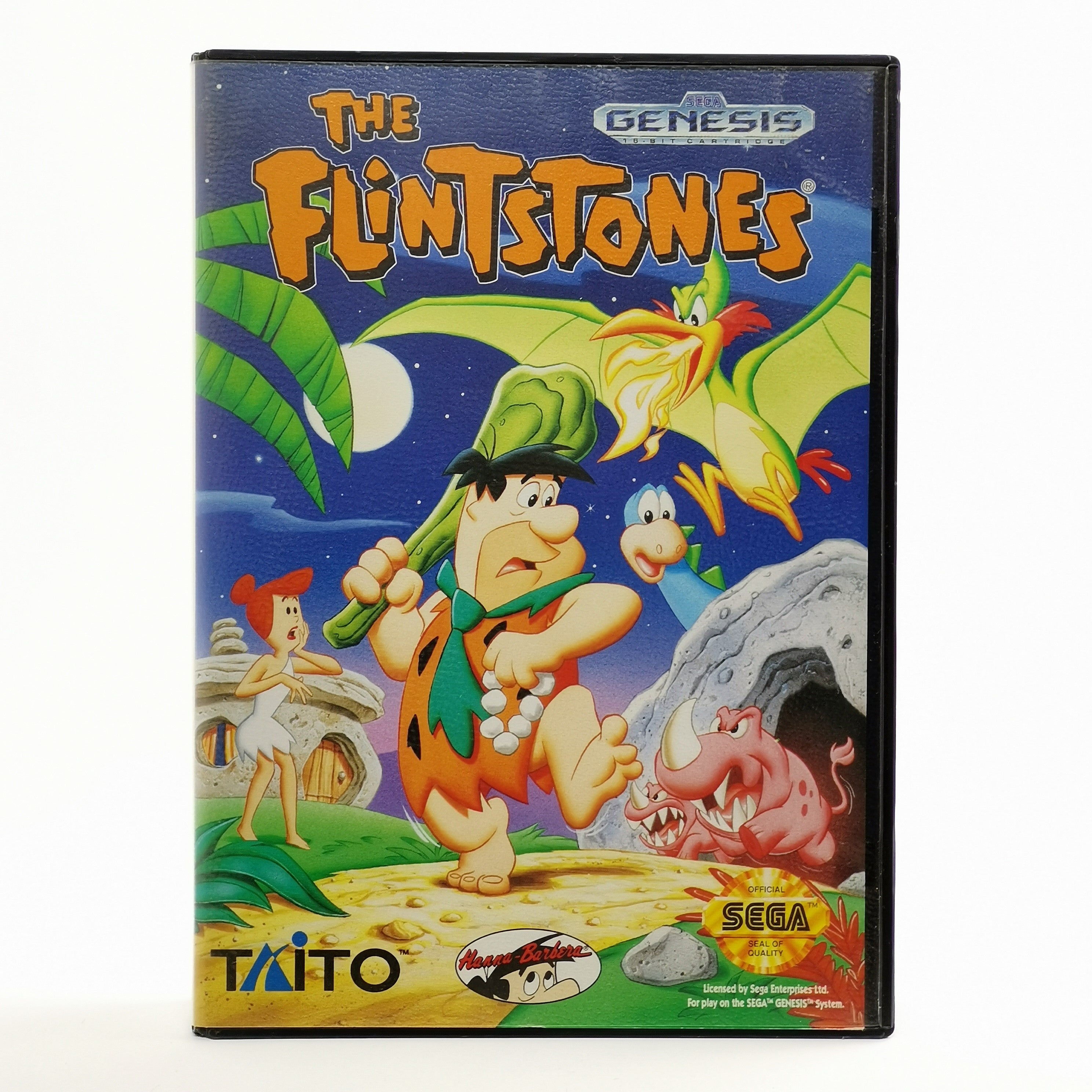 Sega Genesis Spiel: The Flintstones - OVP & Anleitung | Mega Drive USA Version