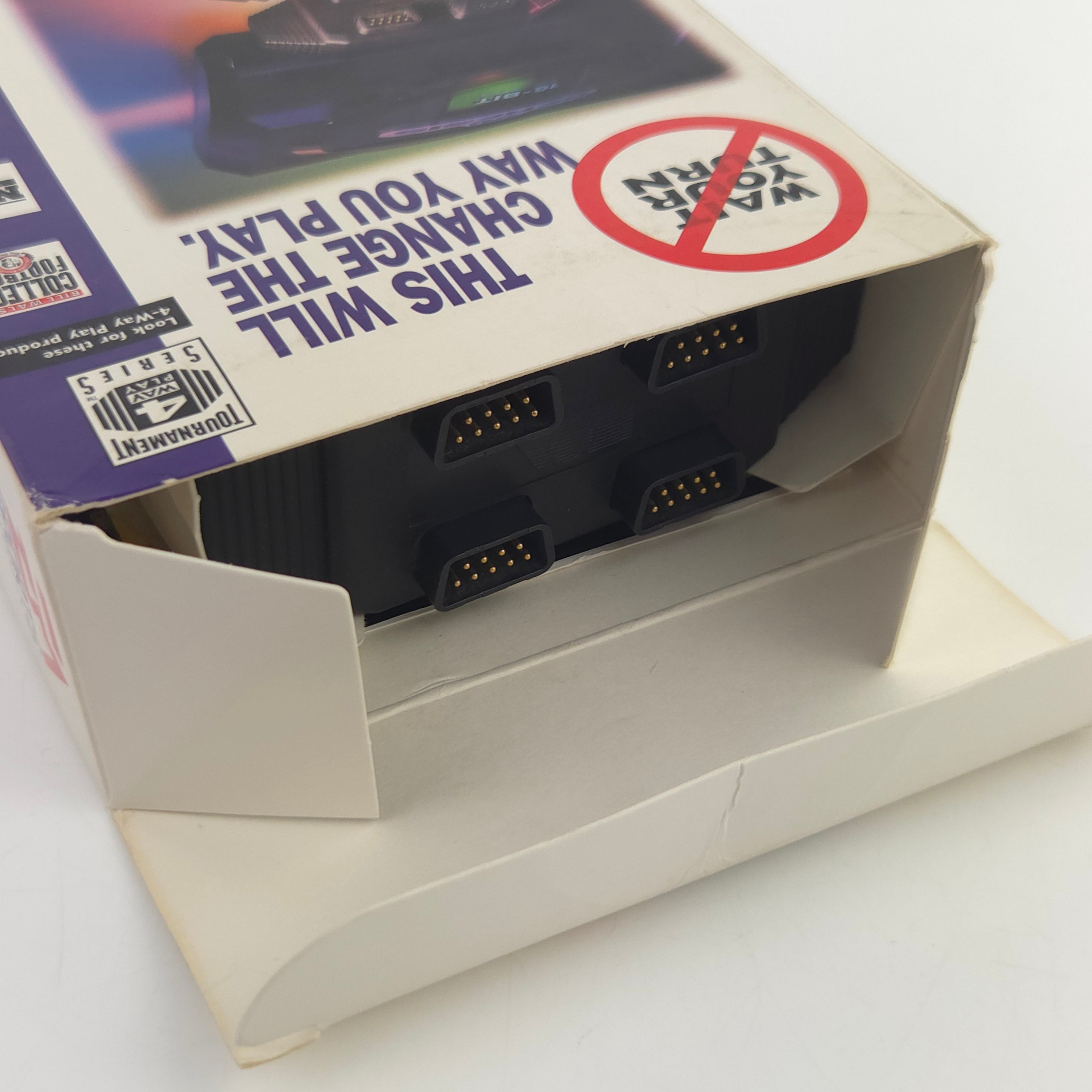 Sega Genesis Zubehör 4 Way Play Adapter EA Sports OVP