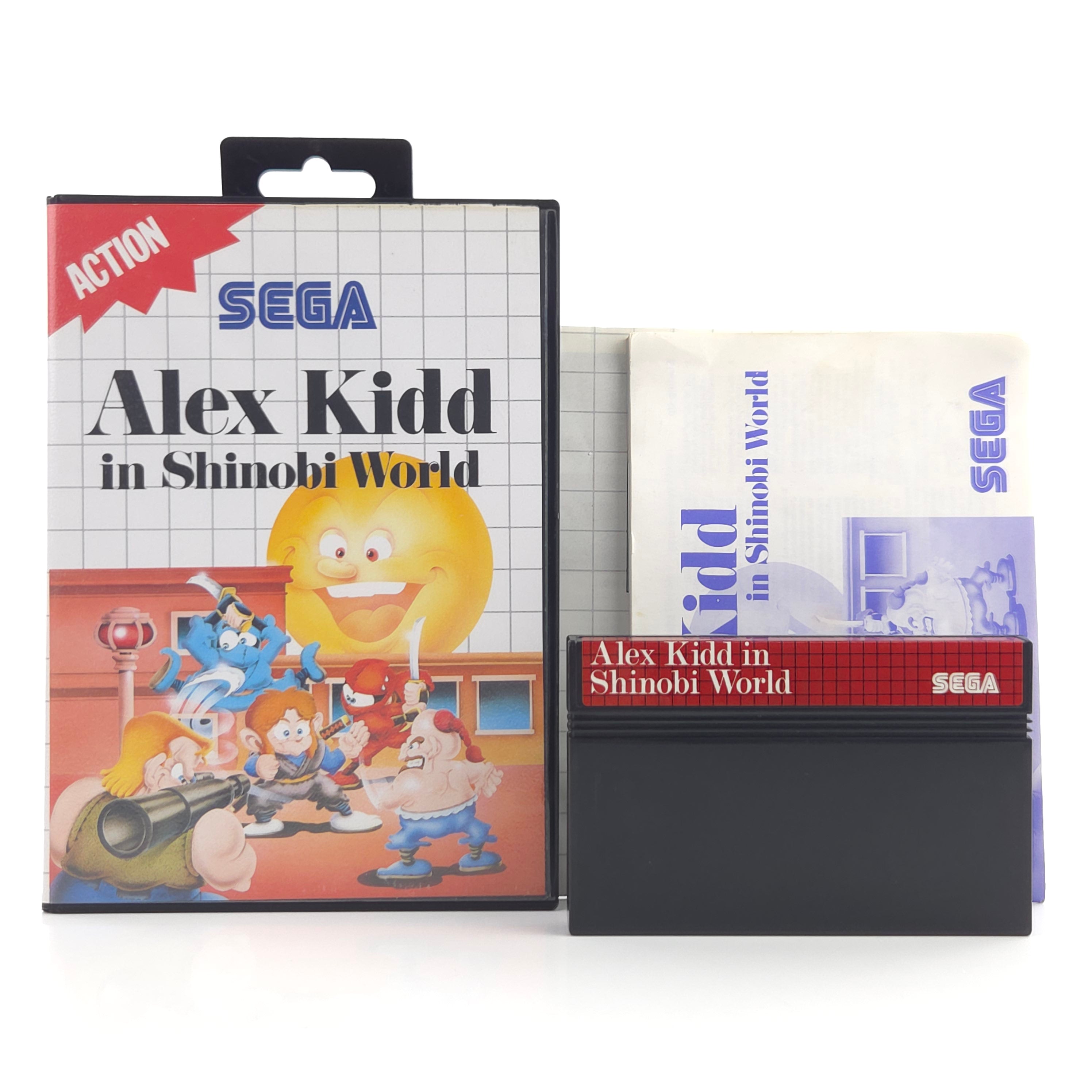 Sega Master System Spiel Alex Kidd Shinobi World OVP PAL