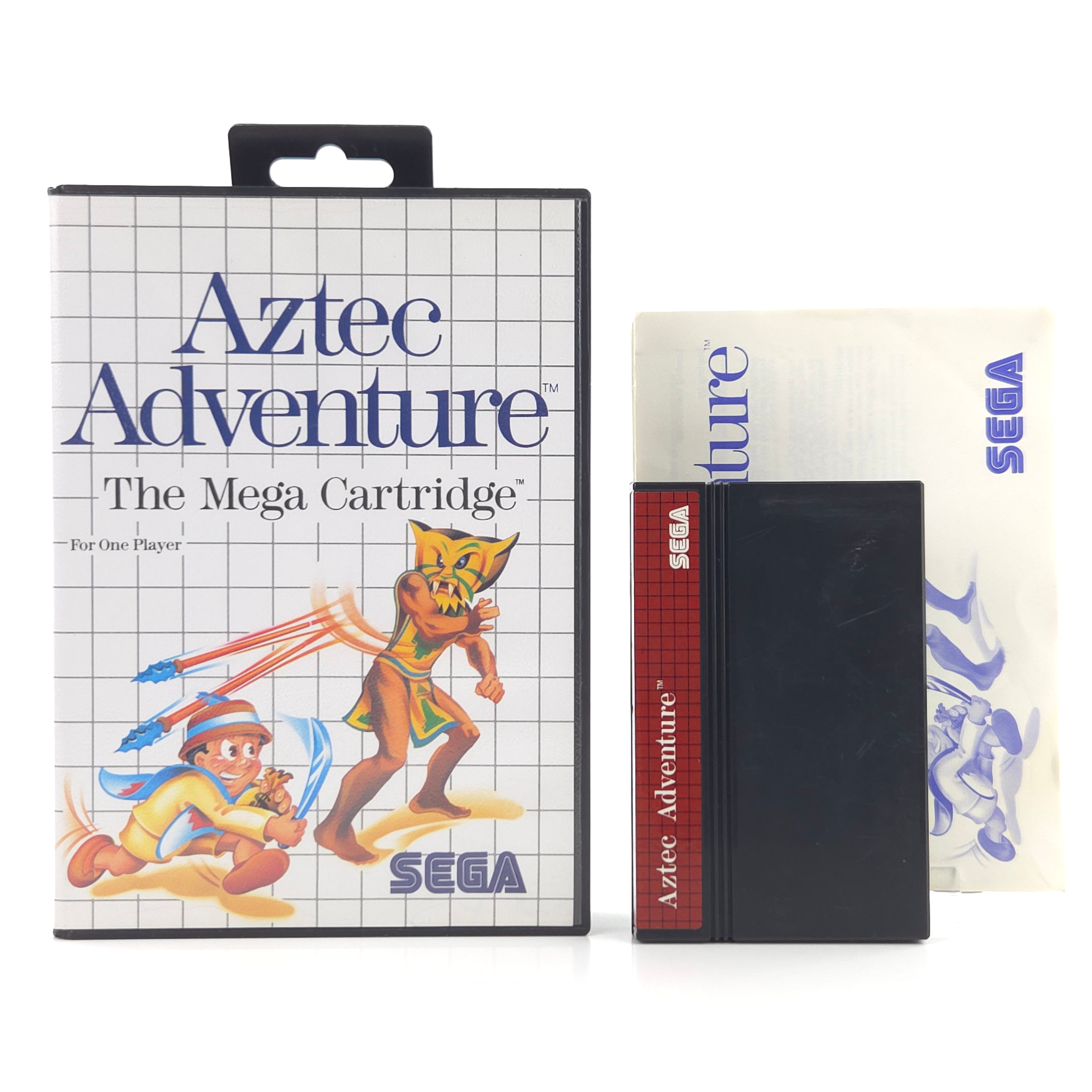 Sega Master System Spiel Aztec Adventure OVP PAL EUR