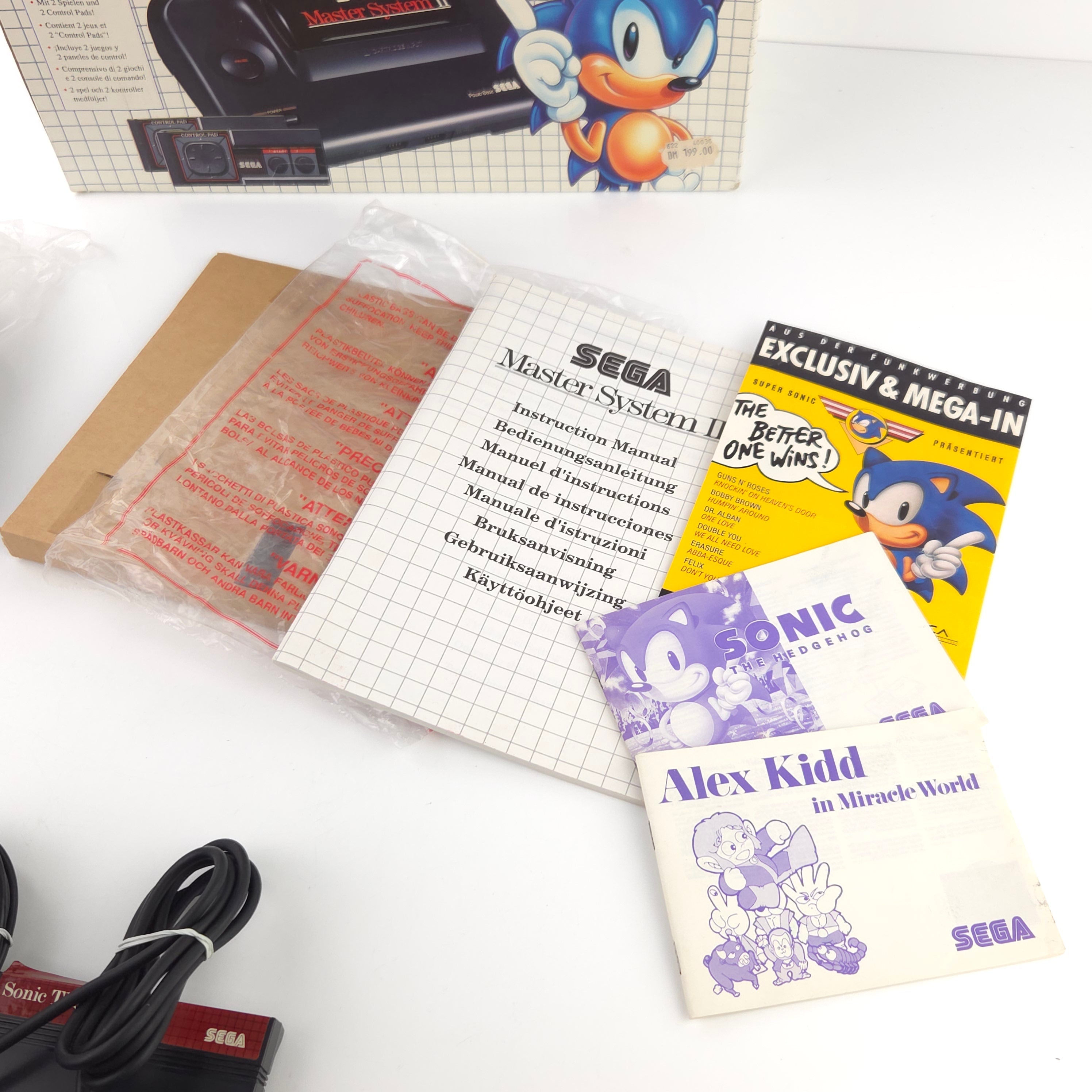 Sega Master System II Konsole Sonic OVP PAL