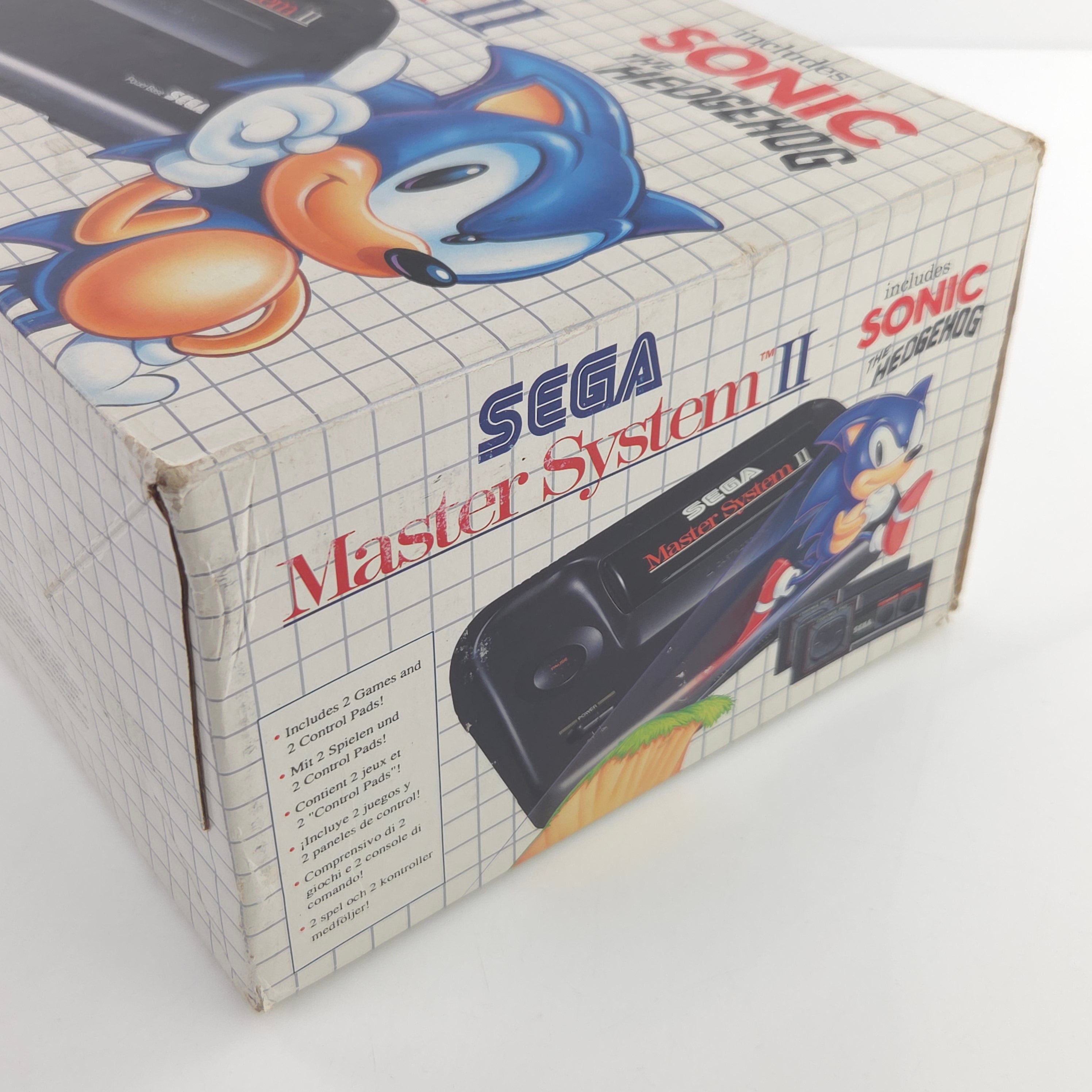Master System II Konsole Sonic Bundle Set OVP PAL EUR