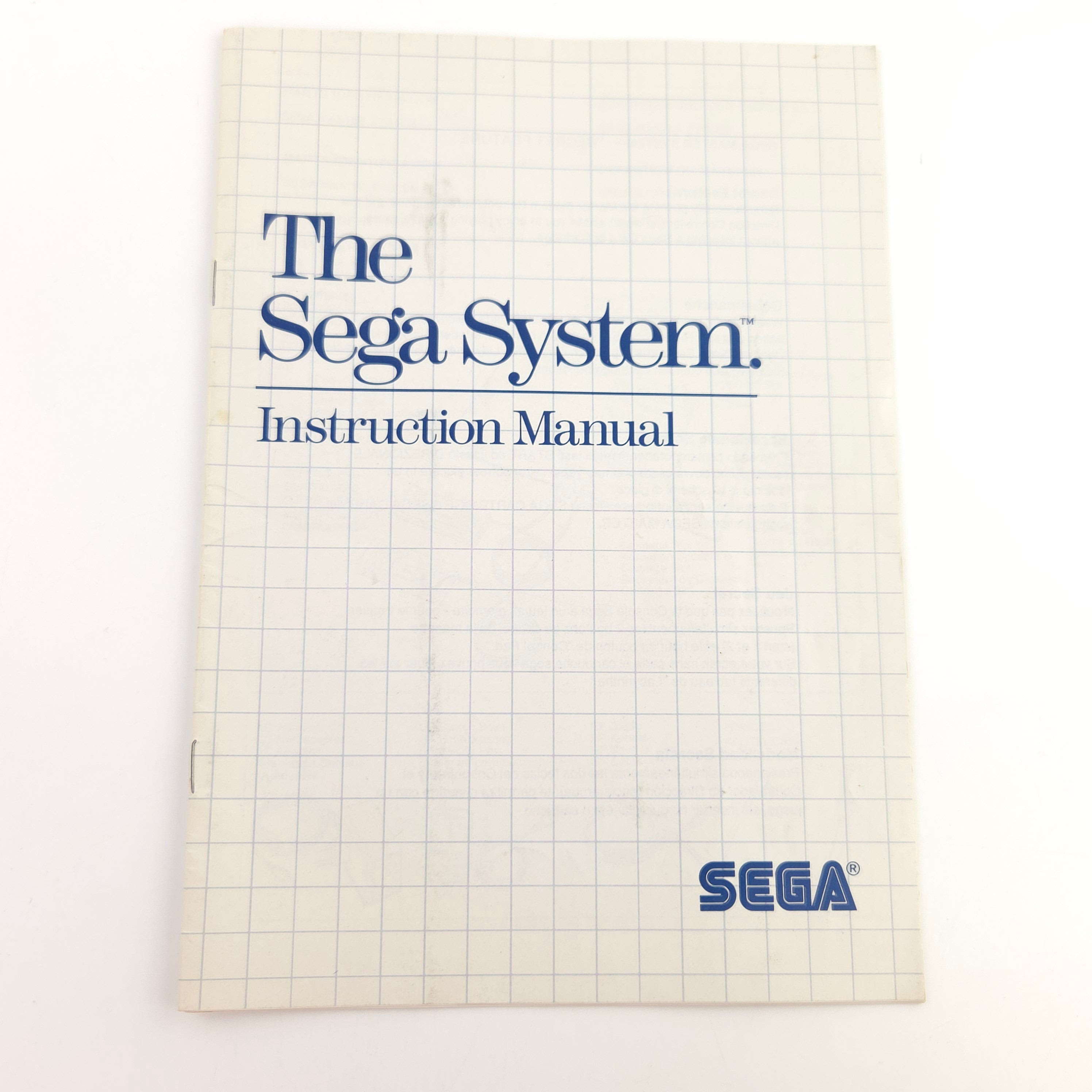 Sega Master System Konsole 2 Controller Anleitung PAL