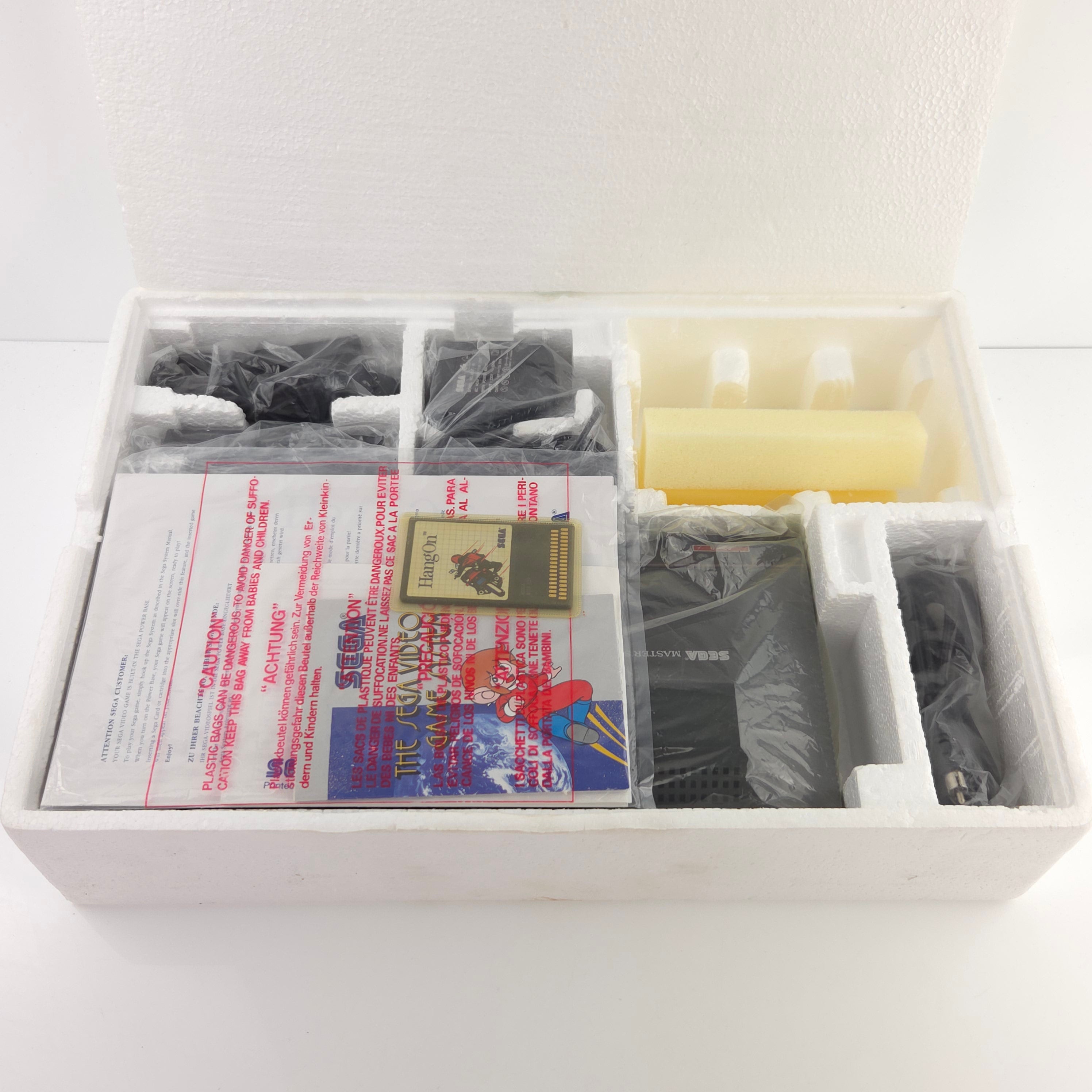Sega Master System Konsole Hang On OVP PAL teils neuwertig