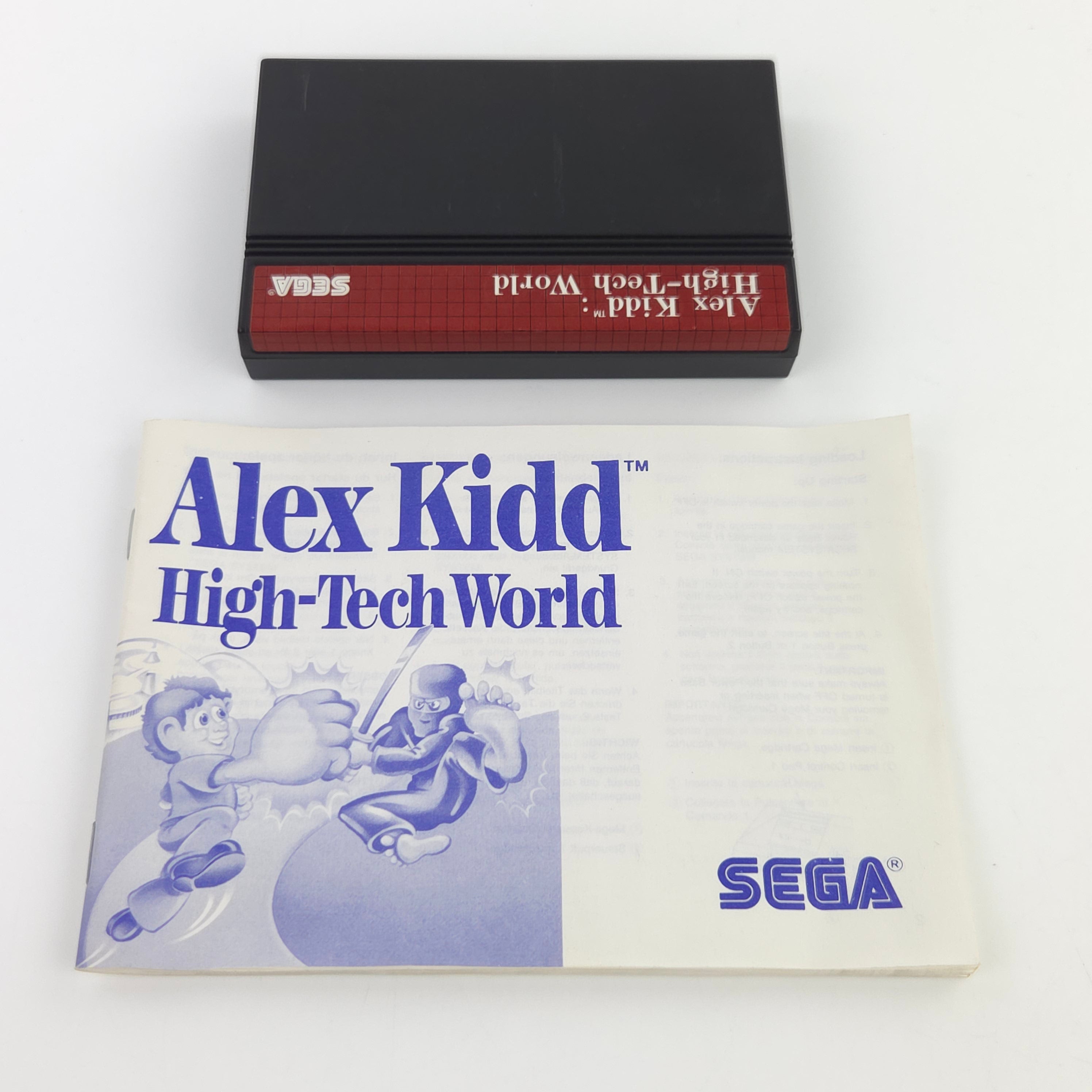 Sega Master System Spiel Alex Kidd High Tech World OVP