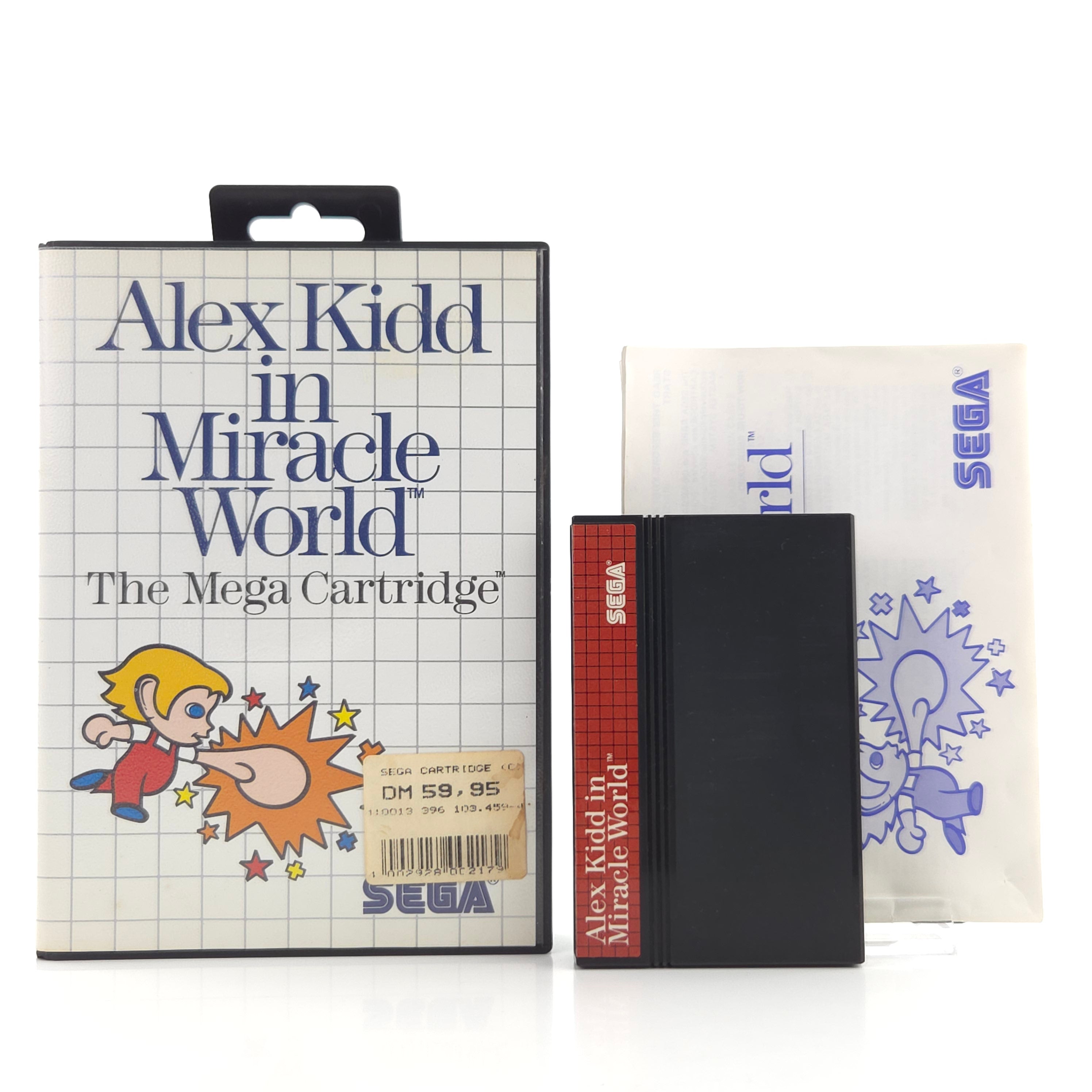 Sega Master System Spiel Alex Kidd Miracle World MS OVP