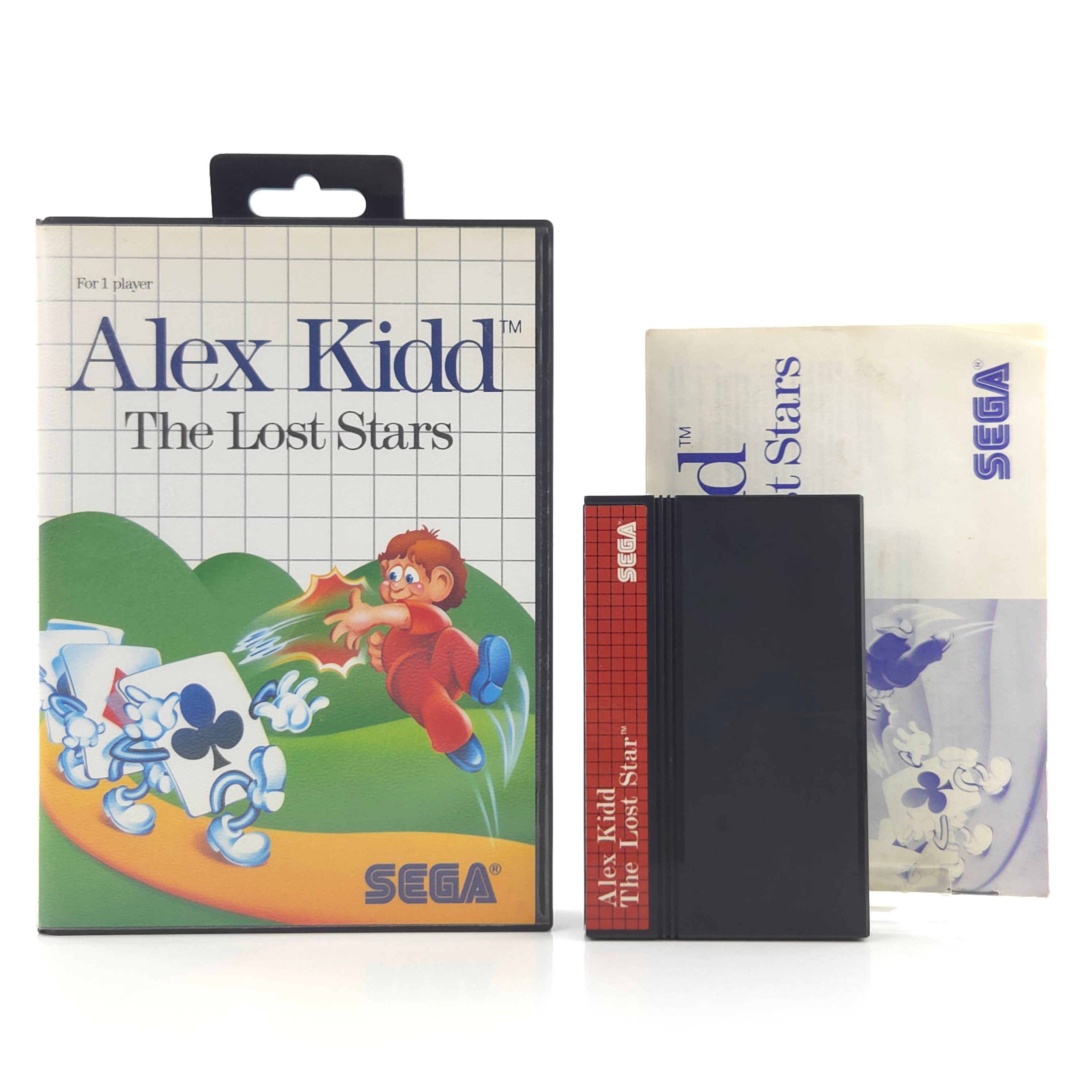 Master System Spiel Alex Kidd Lost Stars OVP PAL