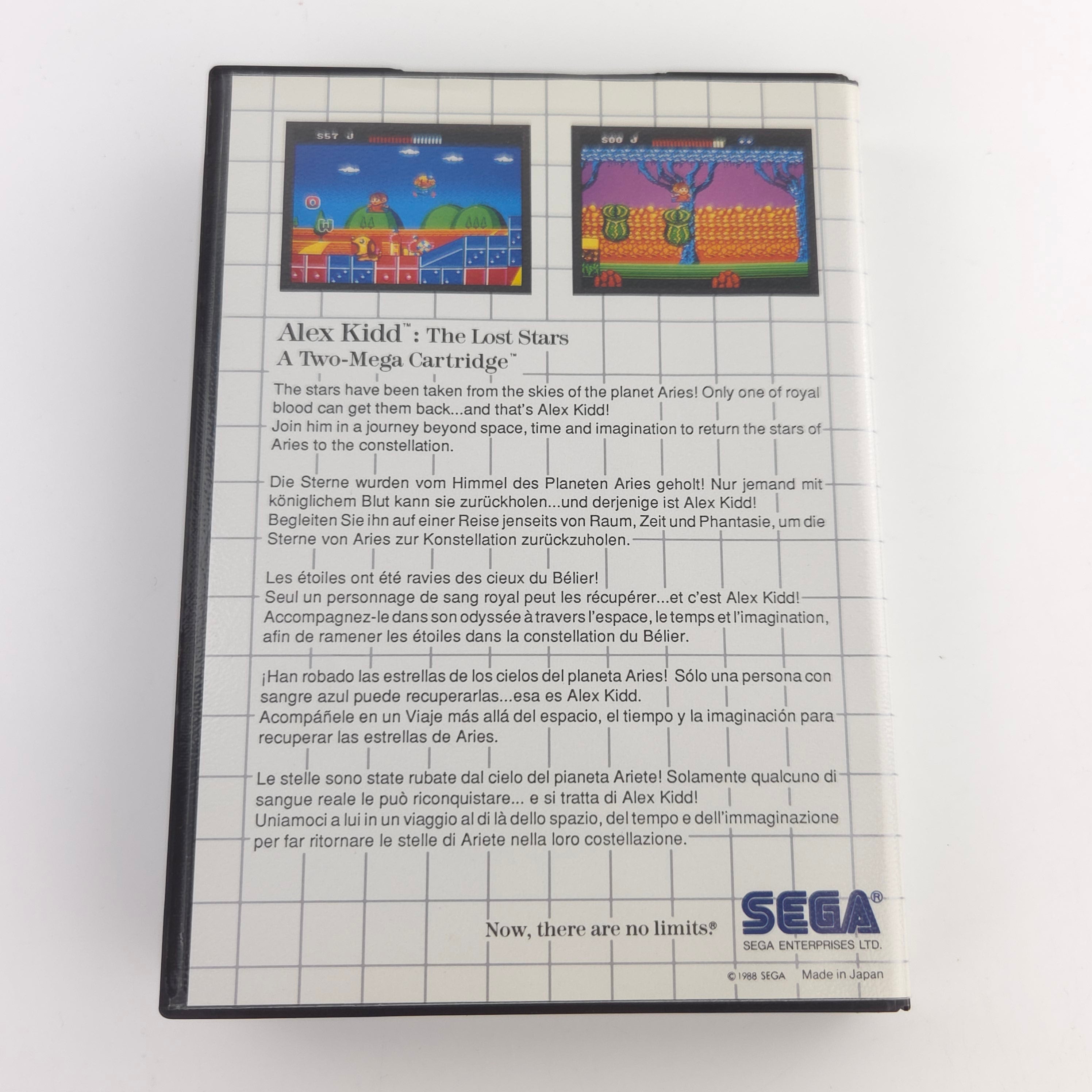 Sega Master System Spiel Alex Kidd Lost Stars OVP PAL 1988