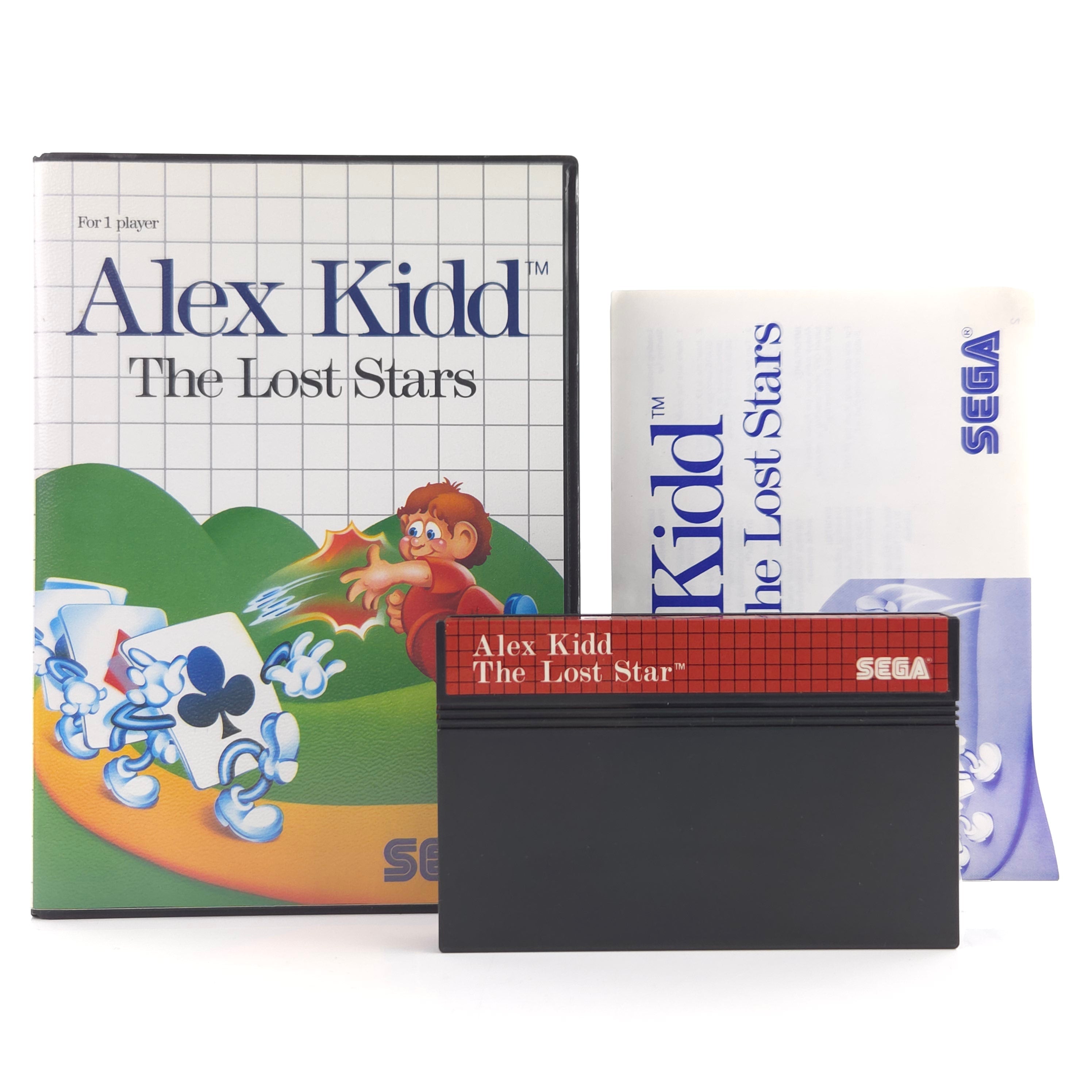 Sega Master System Spiel Alex Kidd Lost Stars OVP PAL 1988