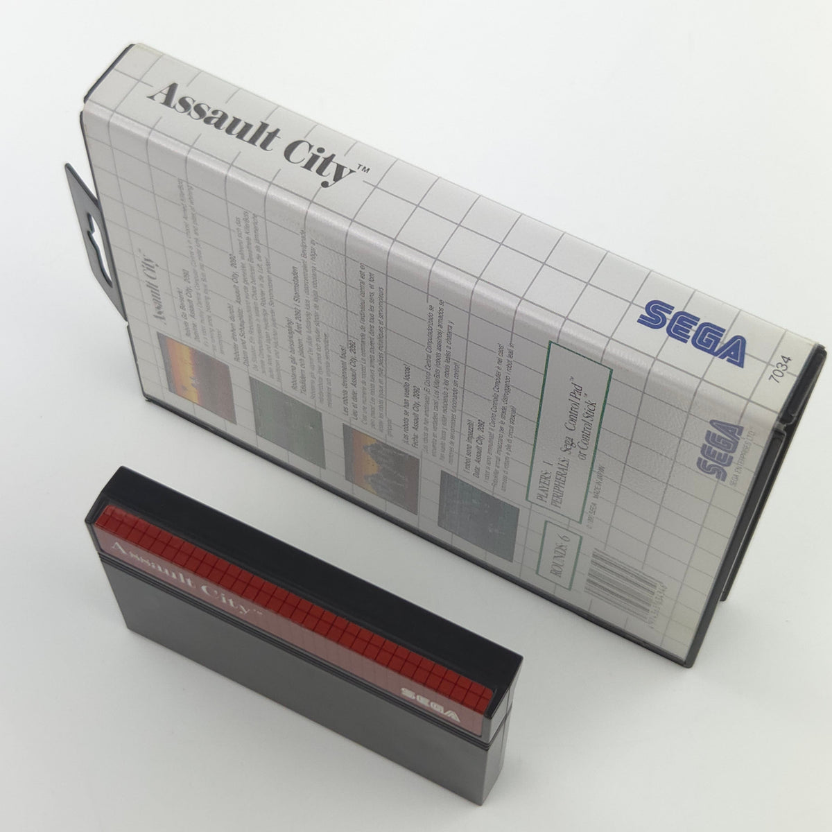 Sega Master System Spiel Assault City OVP PAL