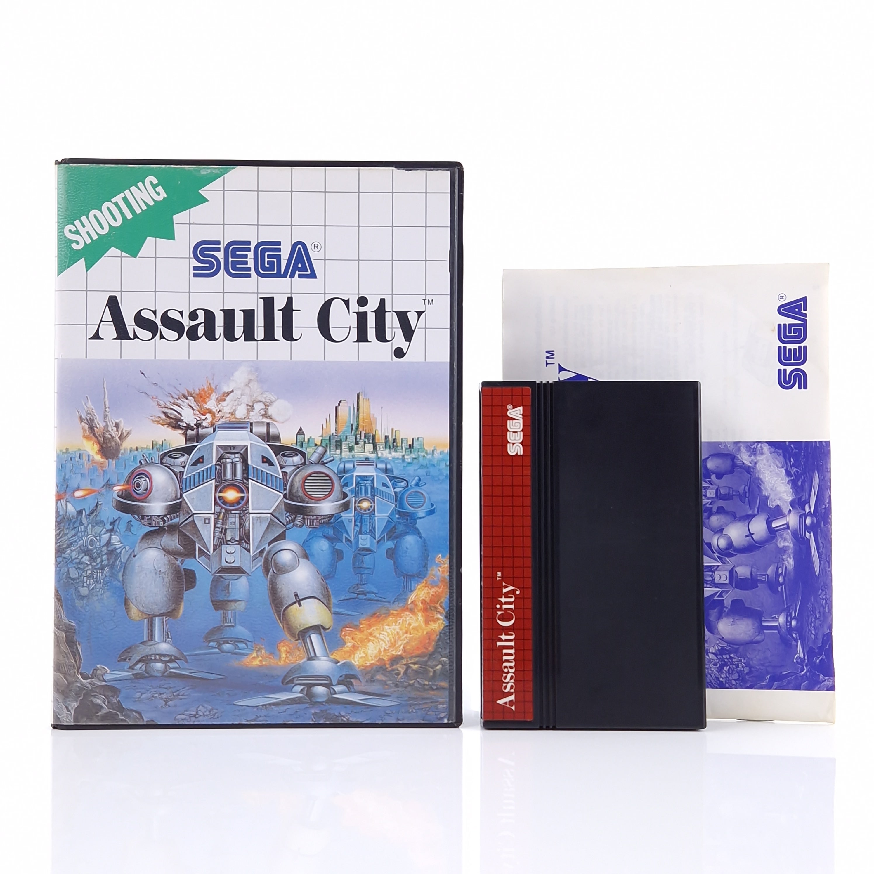 Sega Master System Spiel – Assault City OVP PAL MS