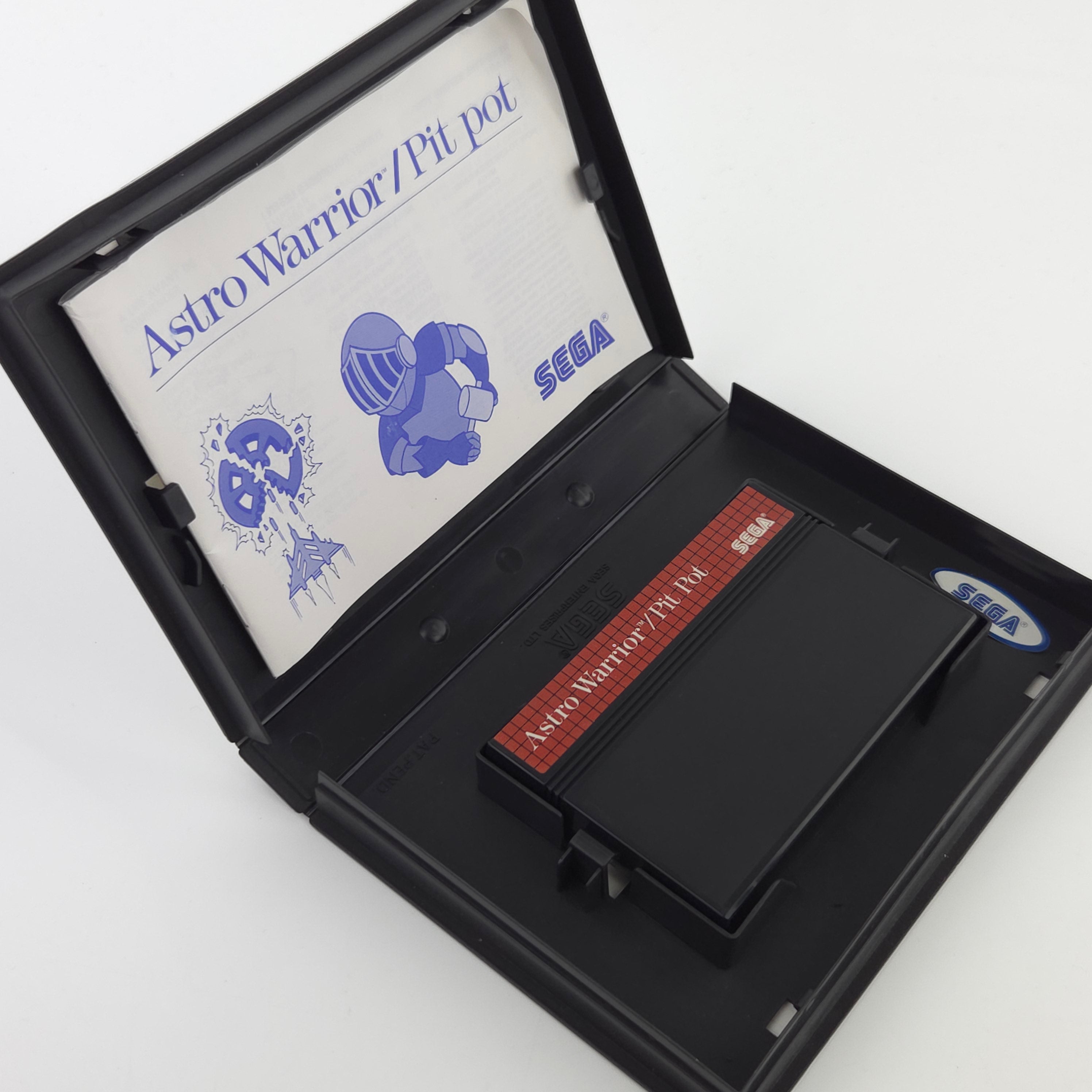 Sega Master System Spiel Astro Warrior Pit Pot MS OVP PAL