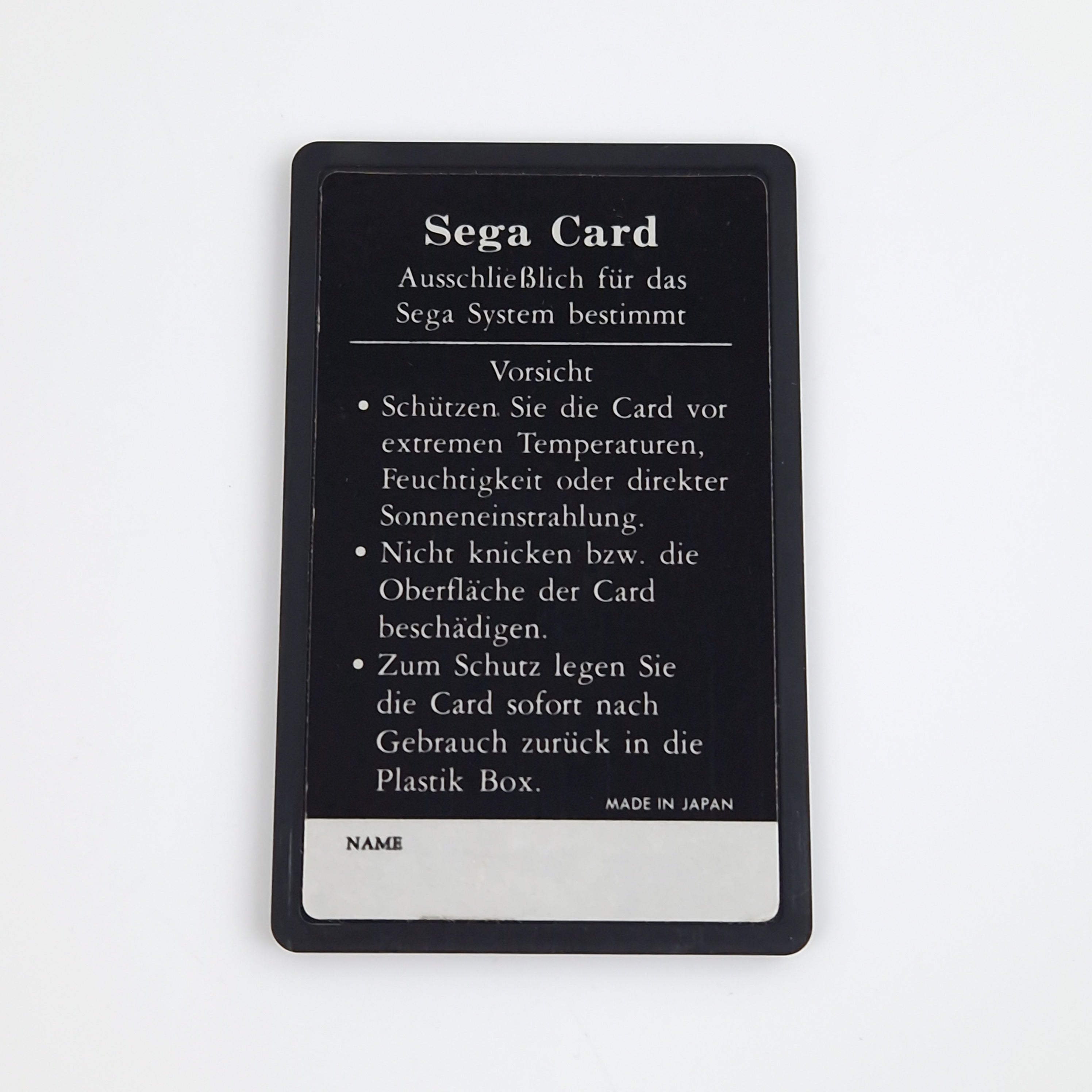 Sega Master System Spiel – Bank Panic Die Sega Card PAL OVP