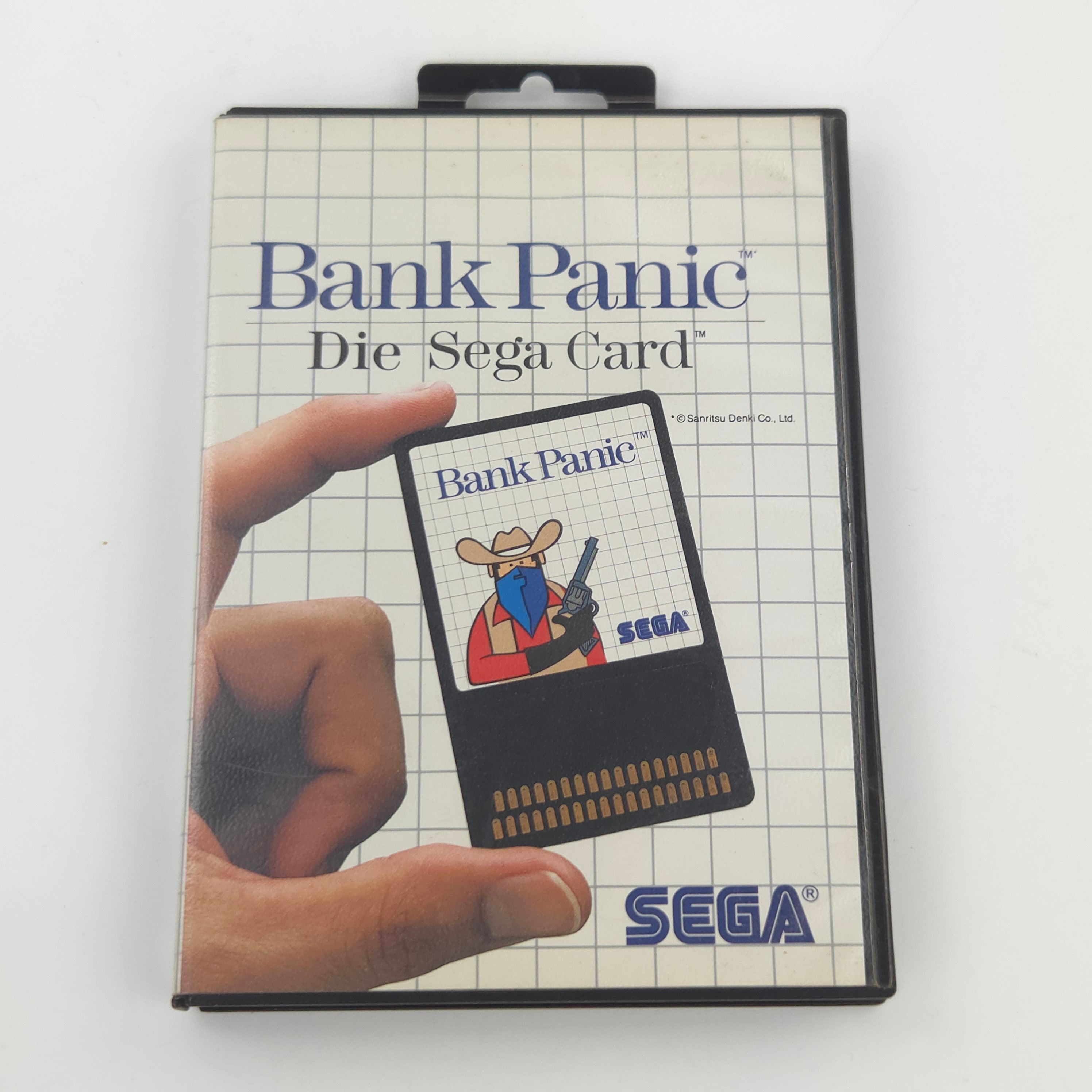Sega Master System Spiel Bank Panic Sega Card MS OVP CIB