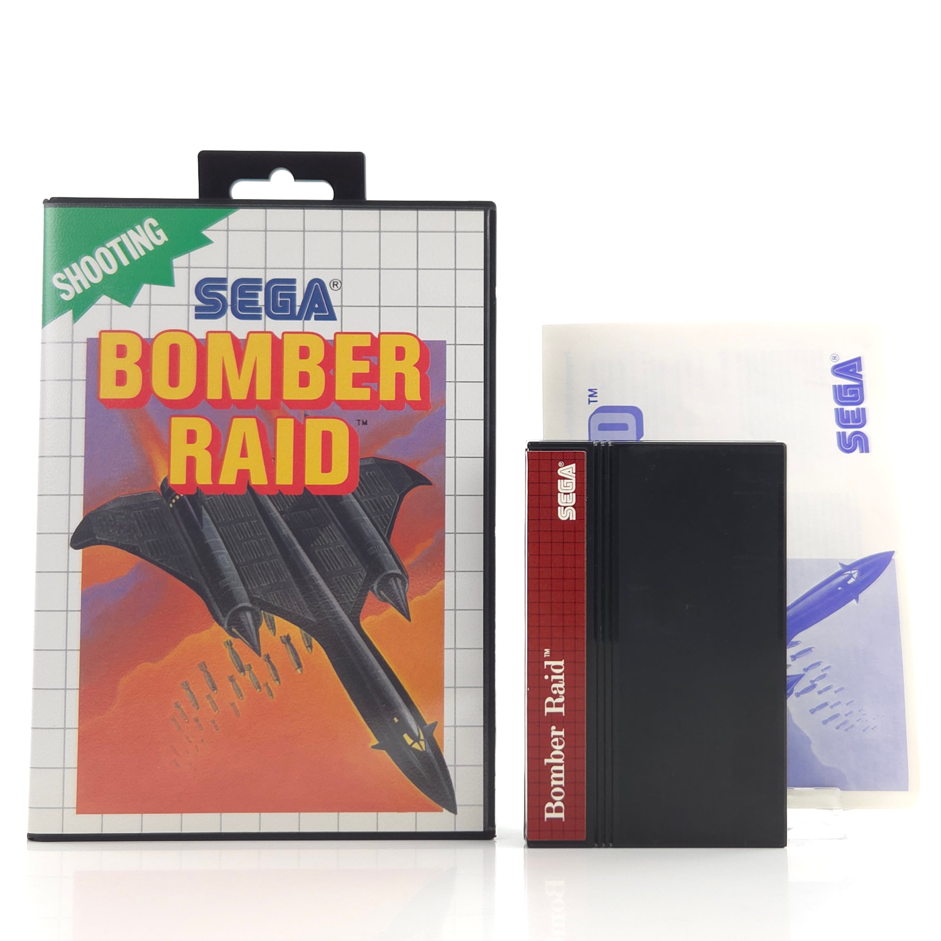 Sega Master System Spiel Bomber Raid MS Modul OVP PAL