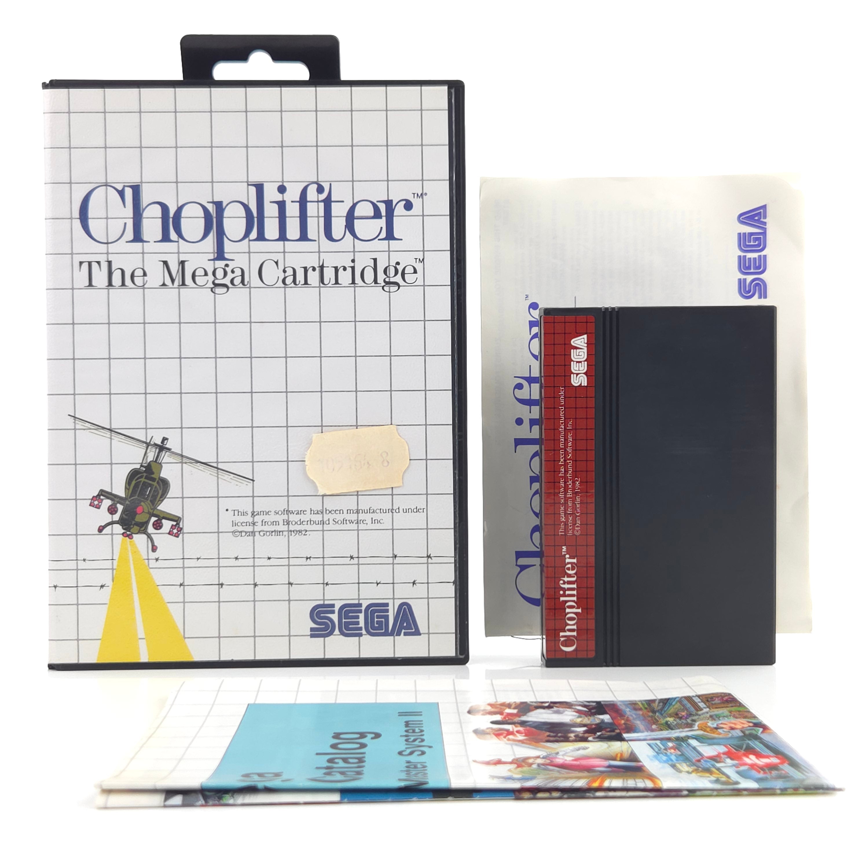 Sega Master System Spiel Choplifter Modul OVP PAL EUR