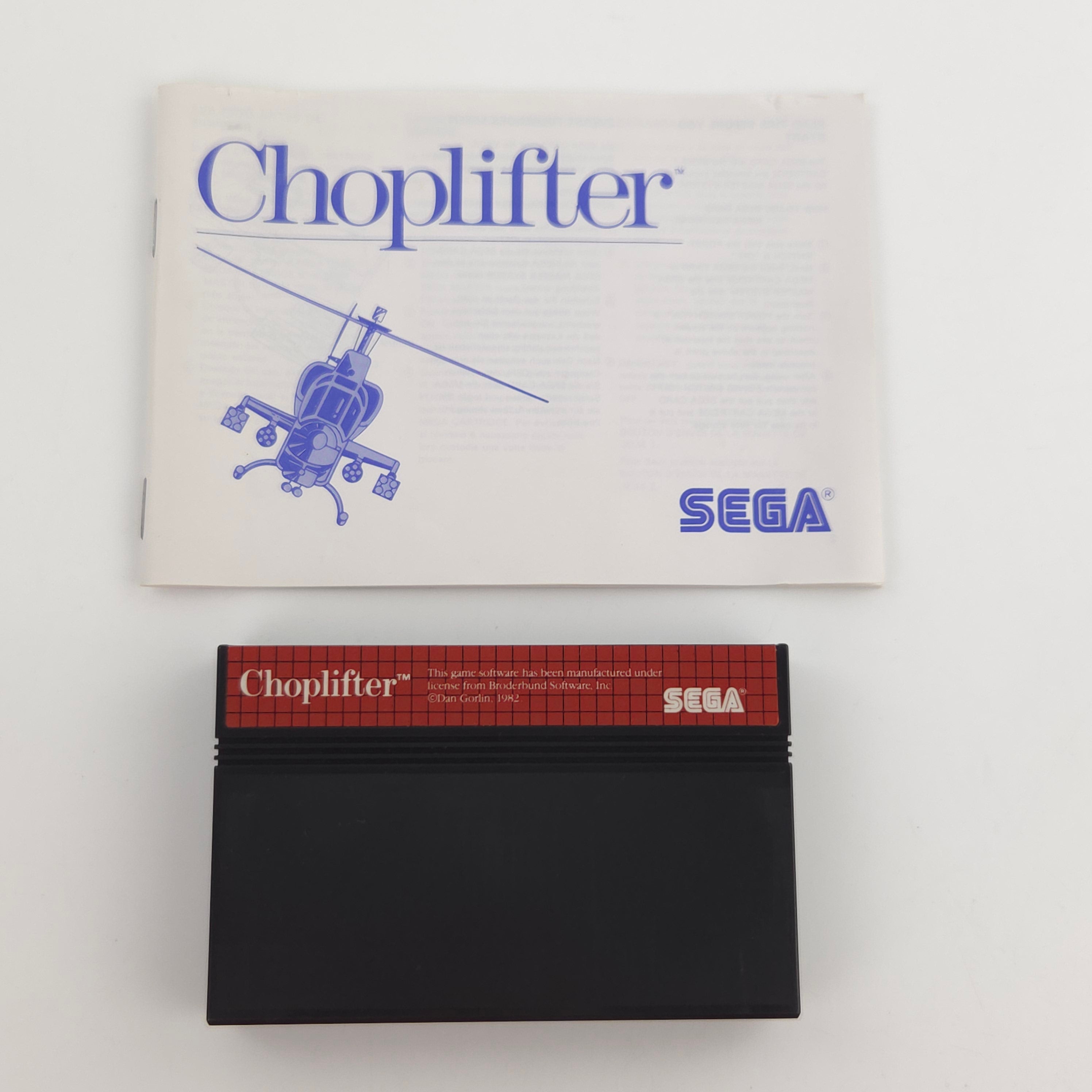 Sega Master System Spiel Choplifter MS Modul OVP PAL EUR