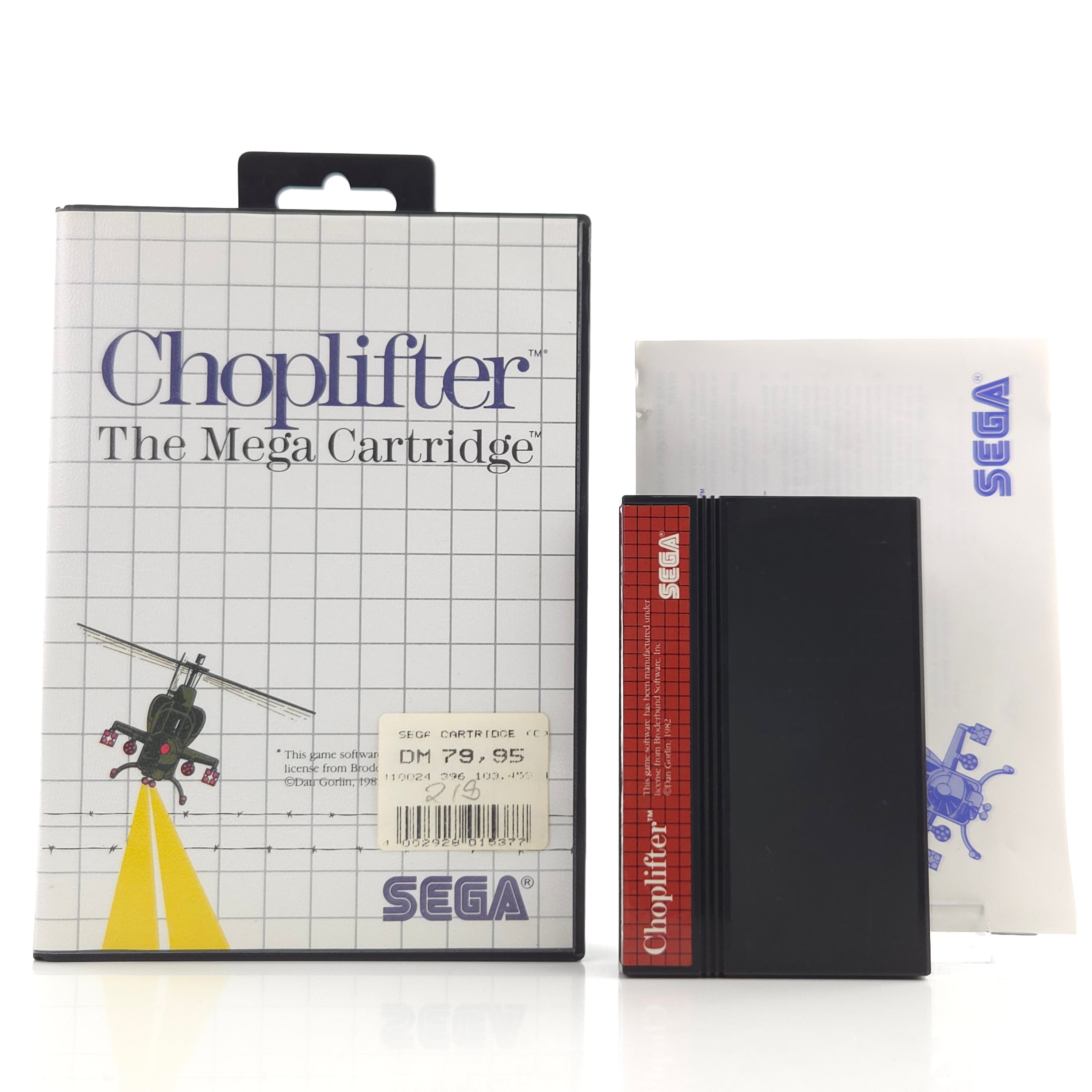 Sega Master System Spiel Choplifter MS Modul OVP PAL EUR