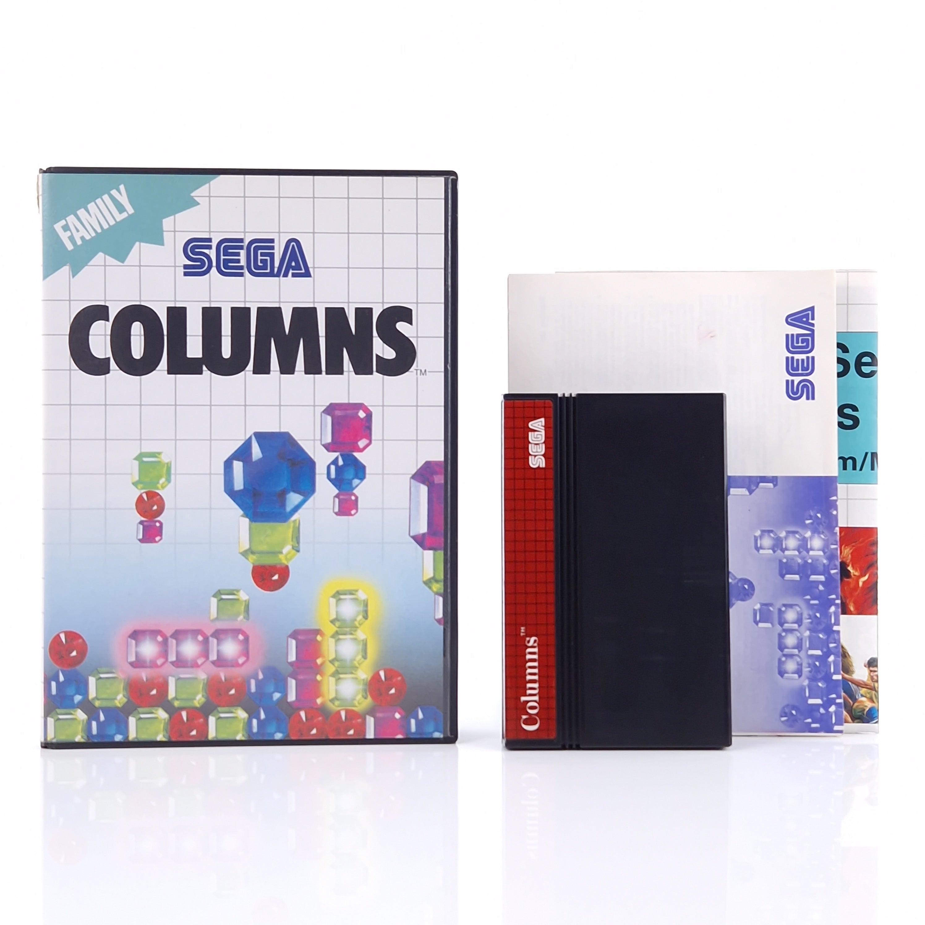 Sega Master System Spiel – Columns Modul OVP PAL Anleitung