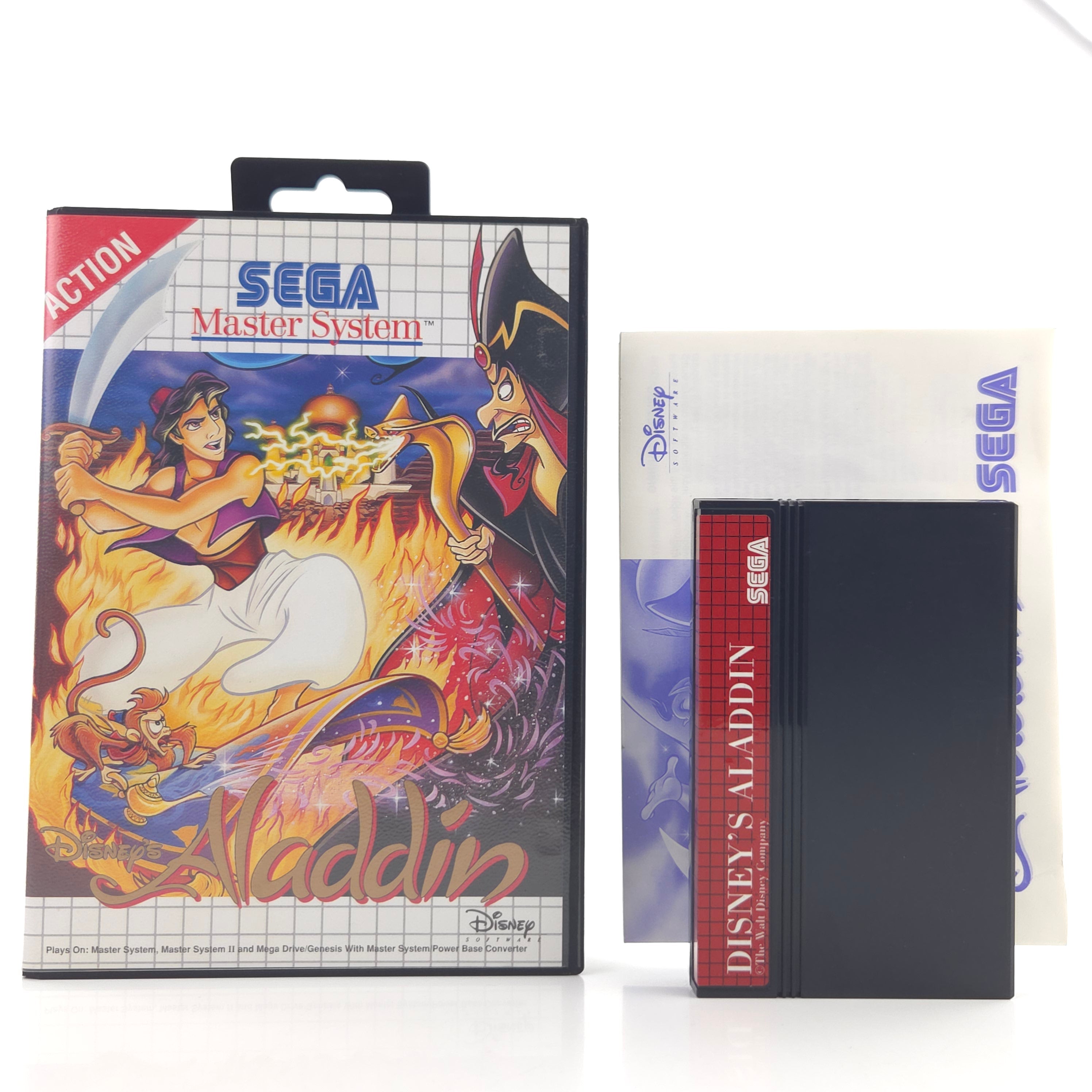 Sega Master System Spiel Disney Aladdin OVP PAL EUR