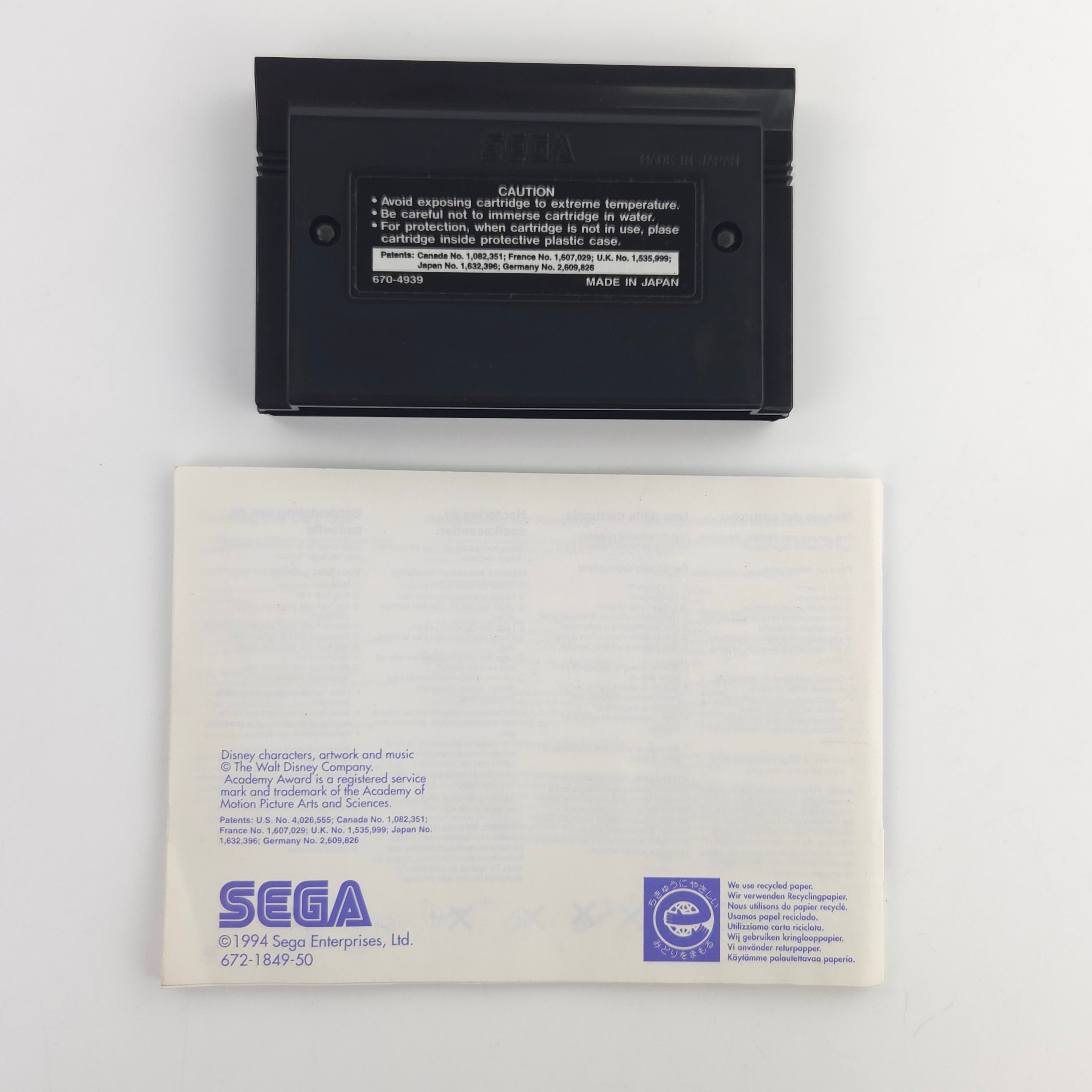 Sega Master System Spiel Disney Aladdin OVP PAL EUR