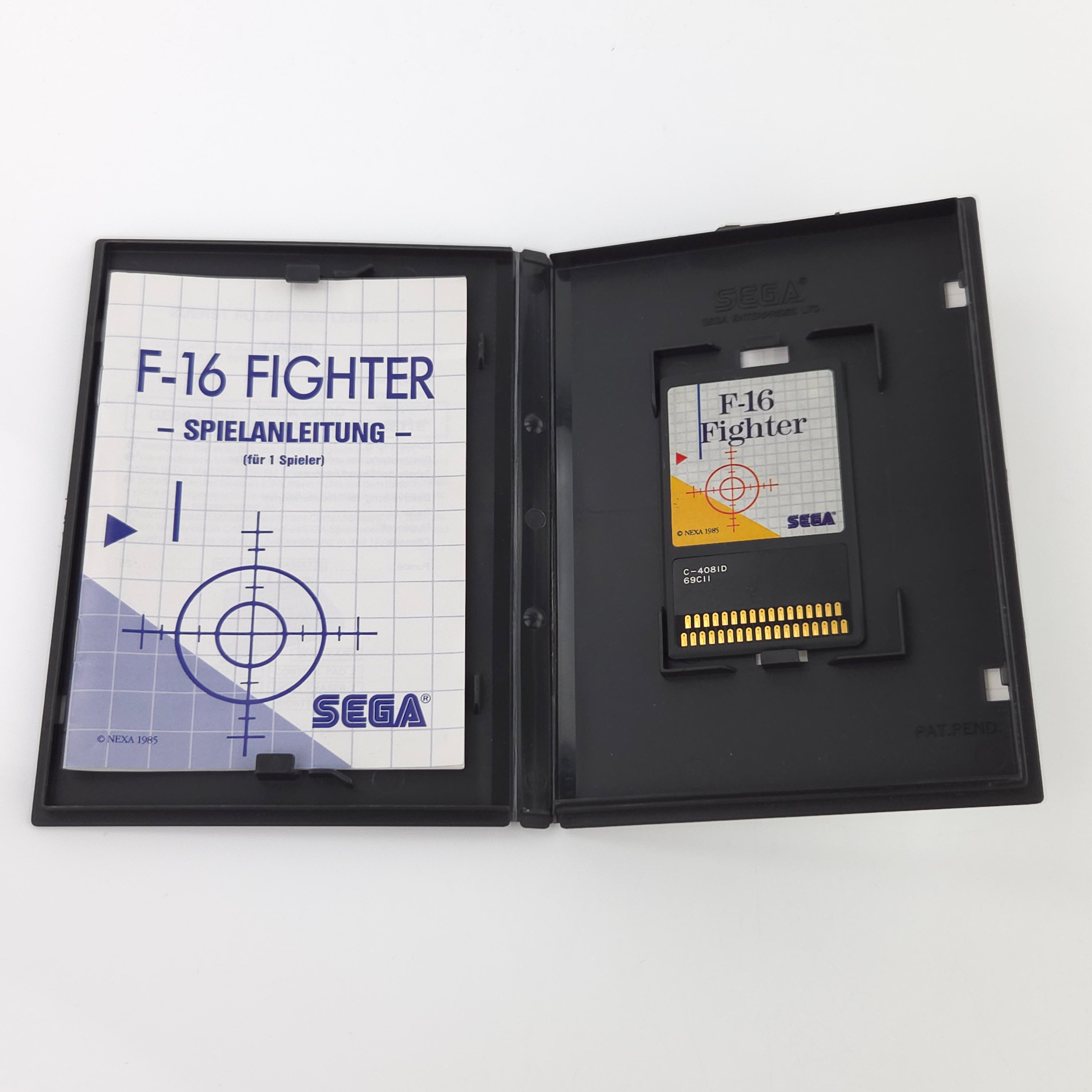 Master System Spiel F-16 Fighter The Sega Card MS OVP PAL