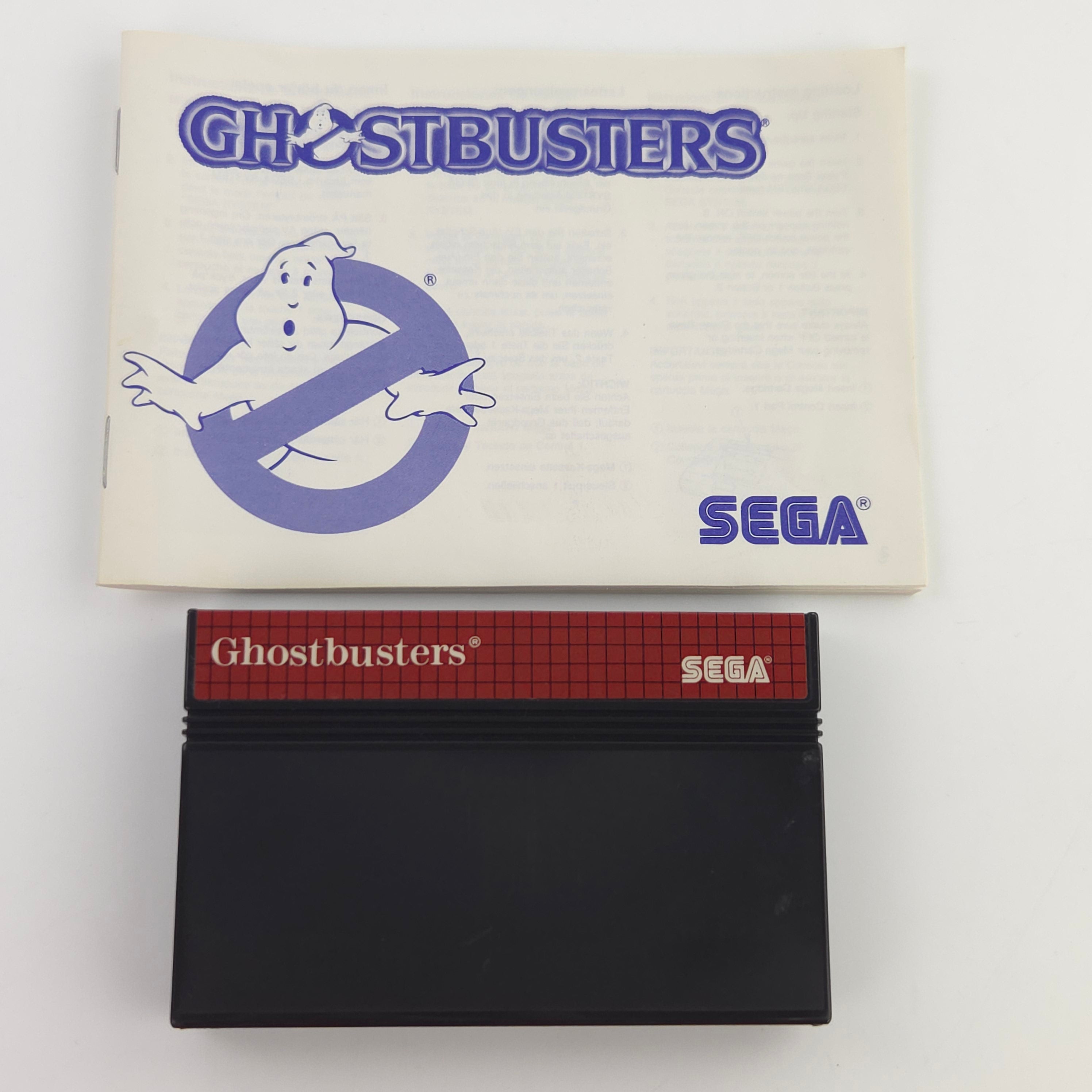 Sega Master System Spiel Ghostbusters MS Modul OVP PAL