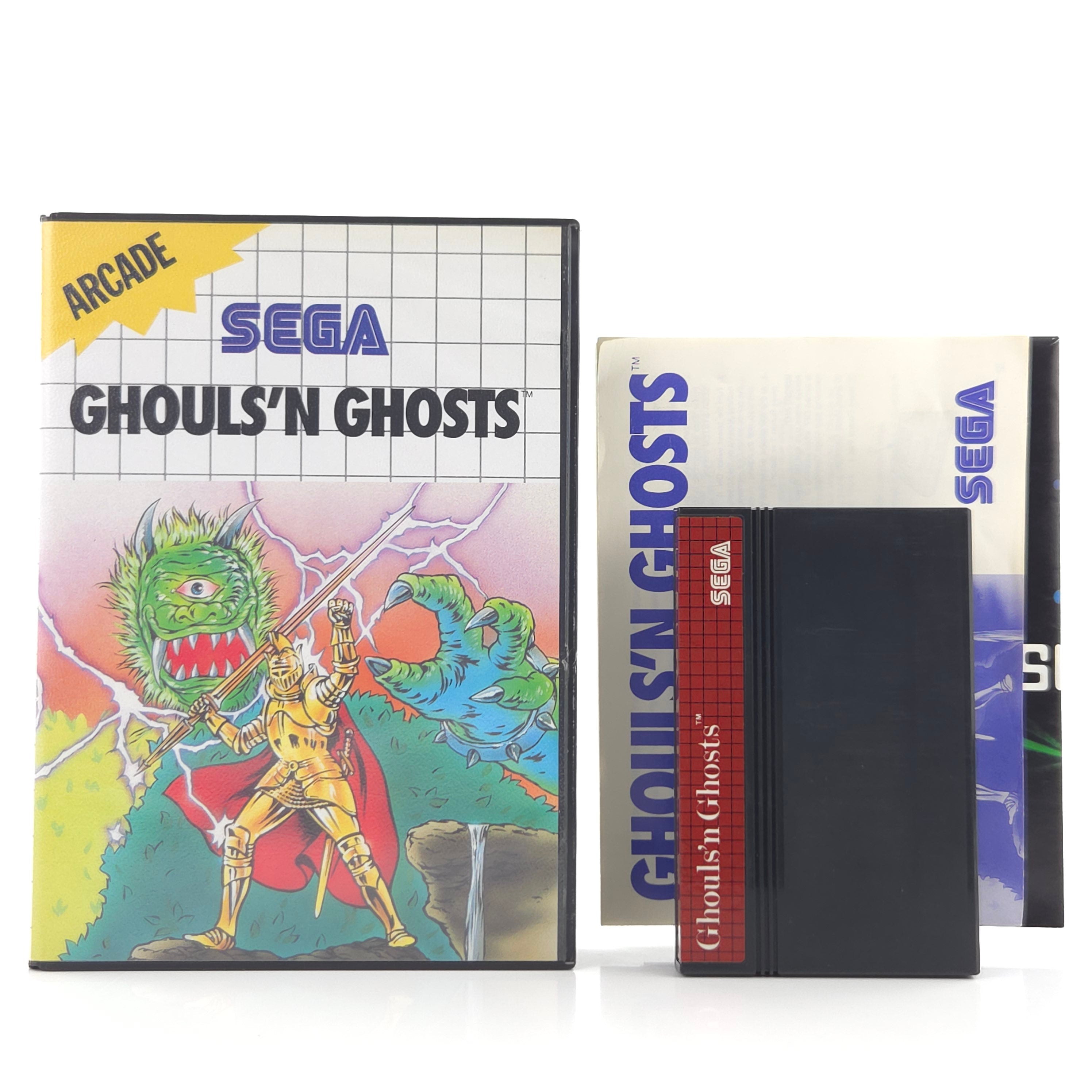 Sega Master System Spiel Ghouls N Ghosts OVP PAL EUR